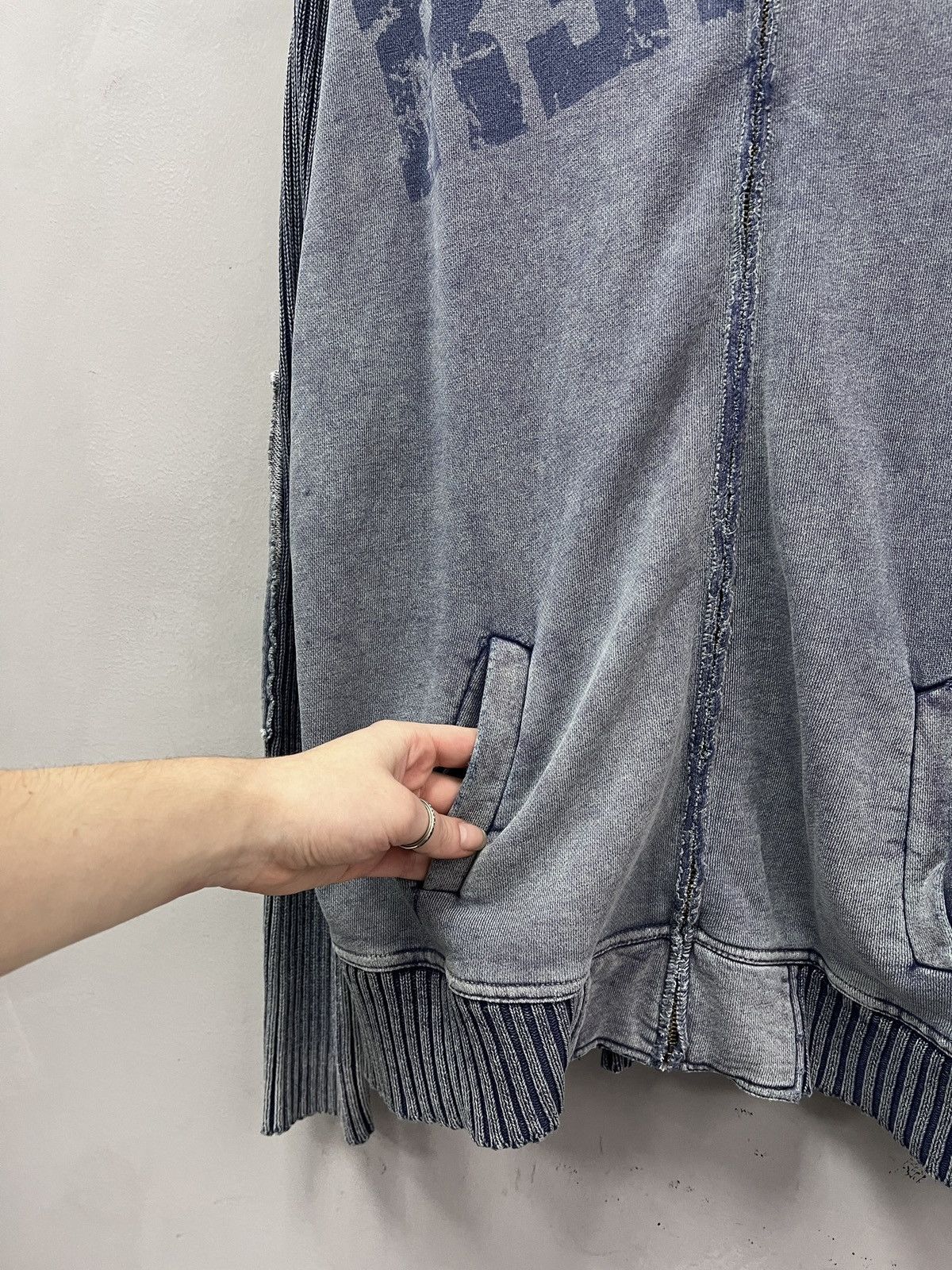 Diesel Diesel style washed zip sweater y2k style kapital japan Size US XL / EU 56 / 4 - 3 Thumbnail