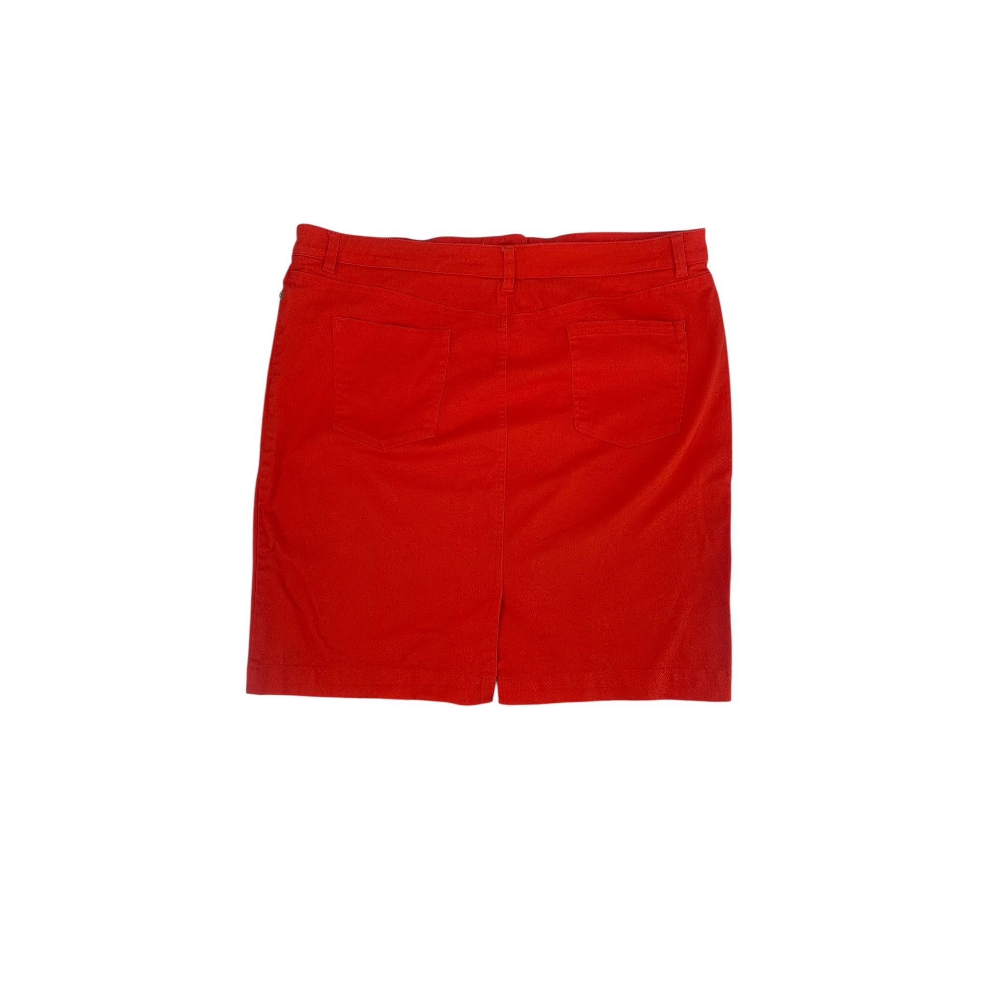 Jones New York Jones New York Mini Skirt - Orange Denim - Size 16 Size 38" / US 16 / IT 52 - 3 Thumbnail