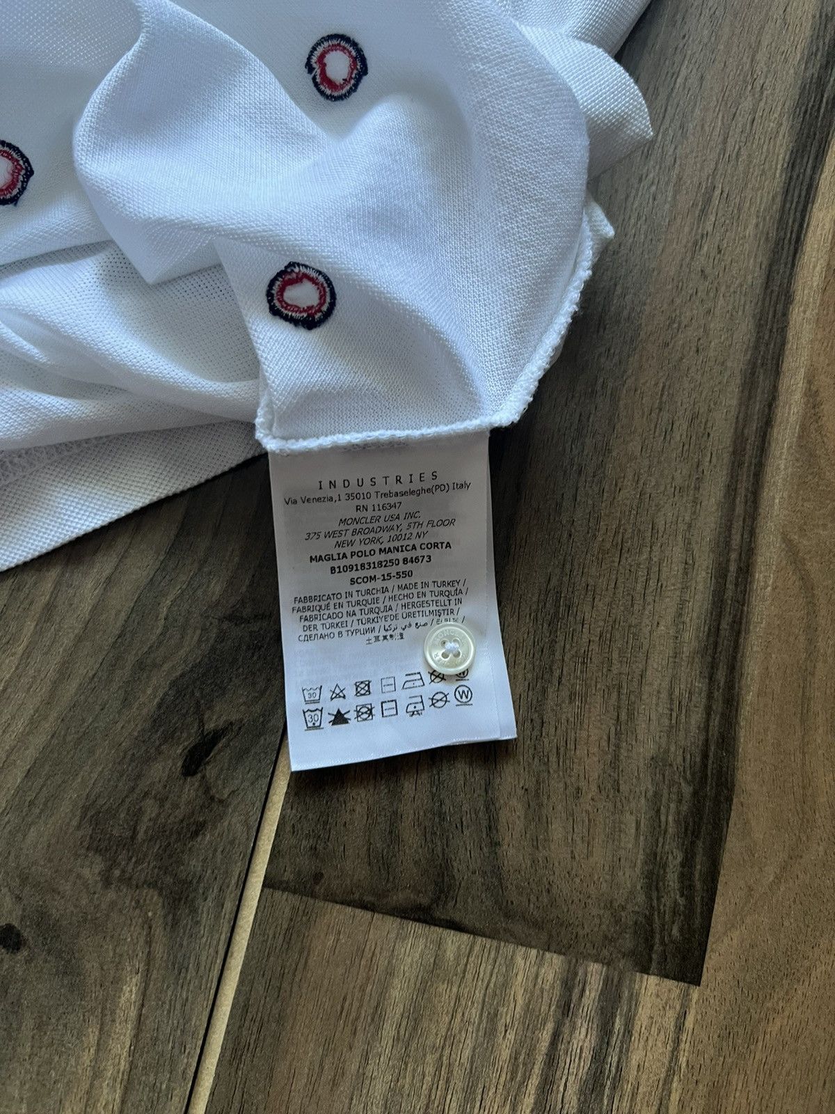 Moncler Moncler Monogram Polo Corta T Shirt Multilogo Size US M / EU 48-50 / 2 - 8 Thumbnail