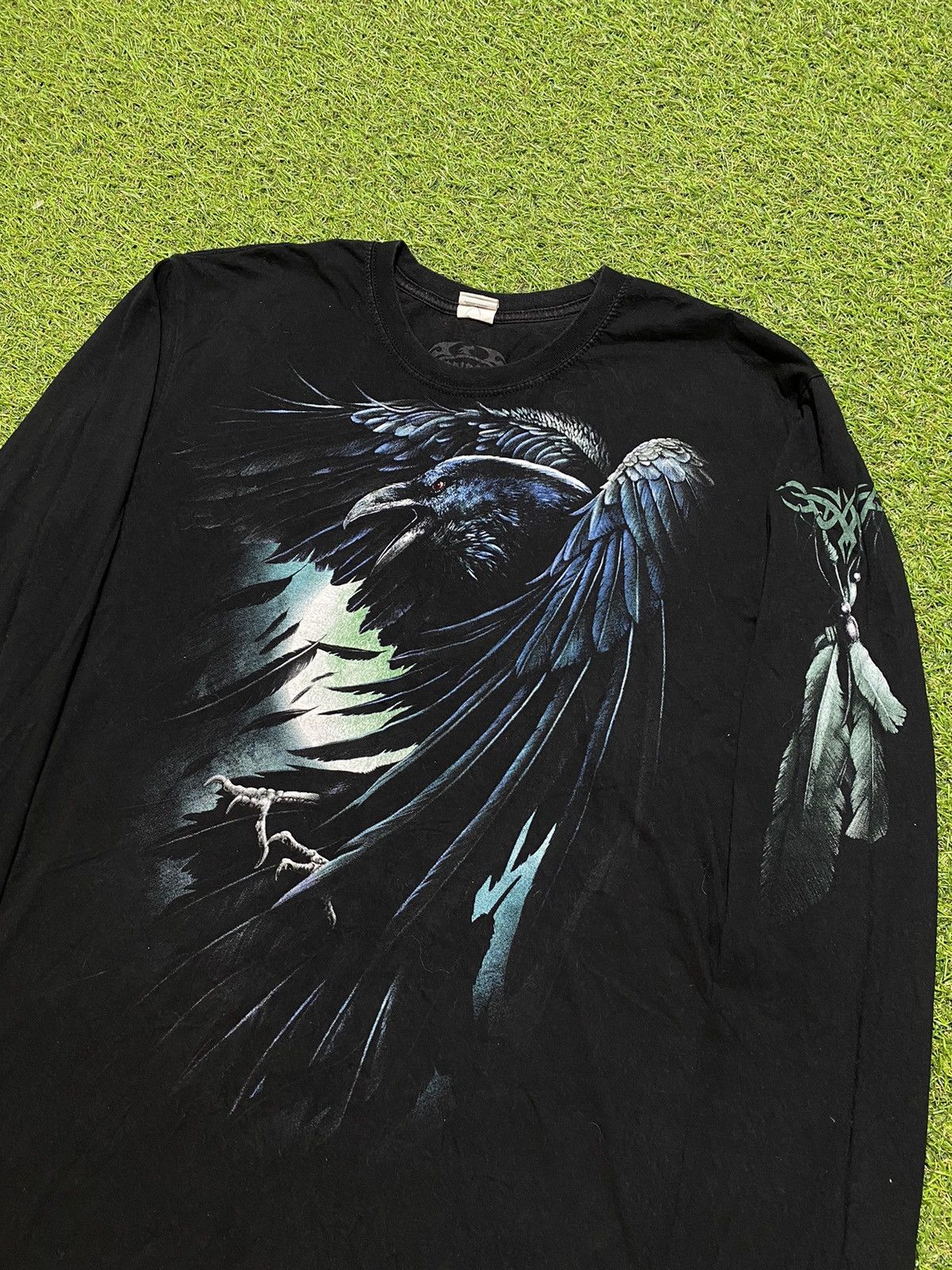Japanese Brand Vintage 90s Crow Long sleeve Japanese style size XL Size US XL / EU 56 / 4 - 1 Thumbnail