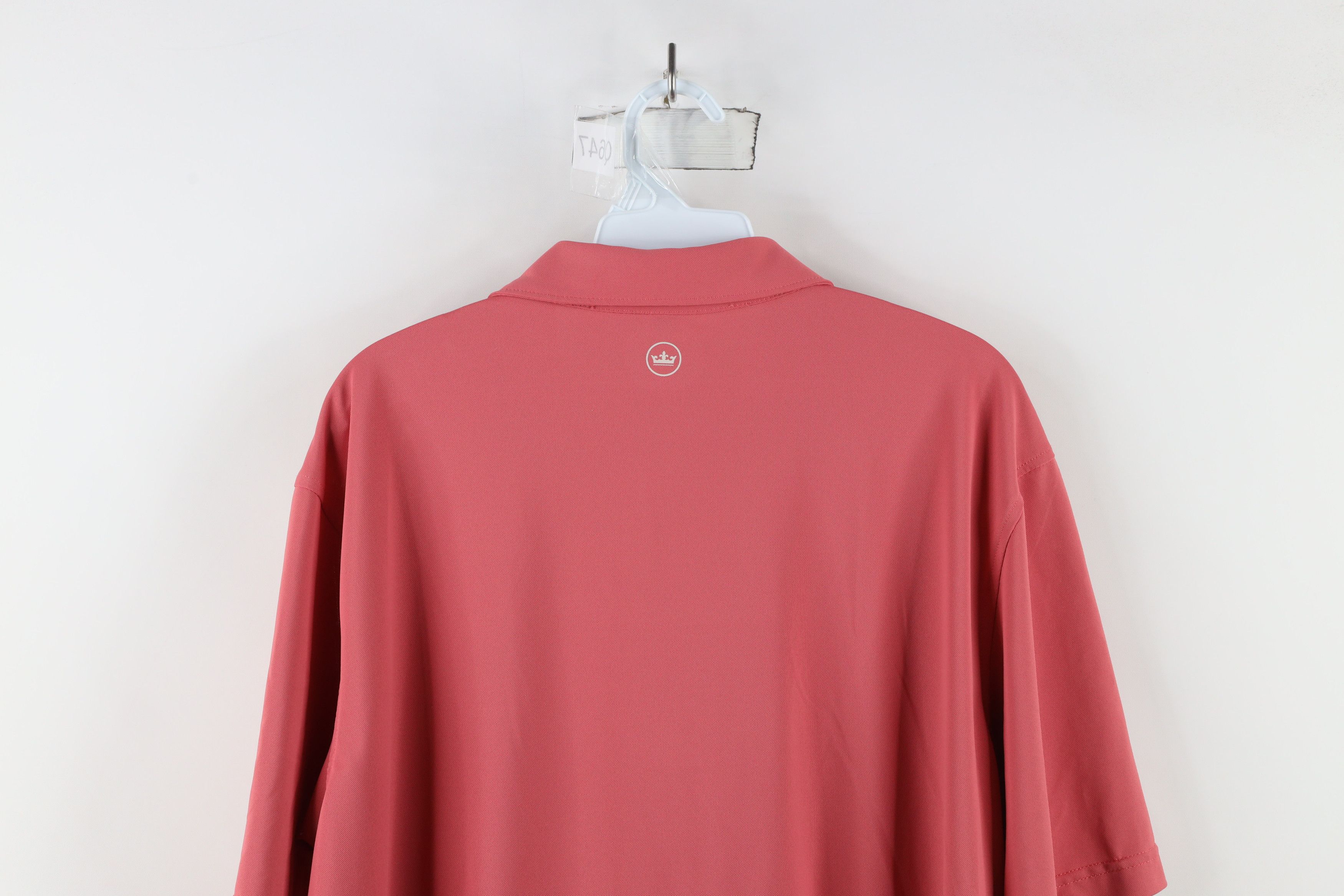Vintage Peter Millar Crown Crafted Short Sleeve Golf Polo Shirt Pink Size US XL / EU 56 / 4 - 10 Thumbnail