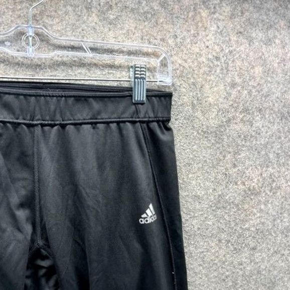 Adidas Vintage adidas Pants Women Large Black Athletic Elastic Waist Trefoil Crop Gym Size 36" / US 14 / IT 50 - 7 Thumbnail