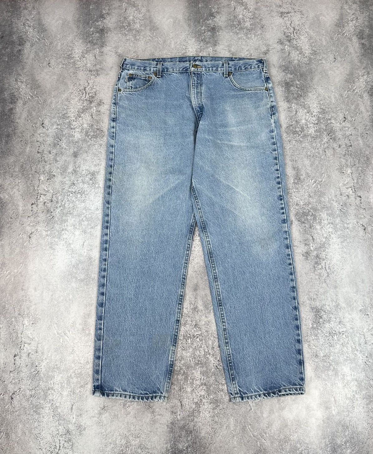 Vintage 90s Carhartt USA Light Blue Baggy Utility Hype Jeans