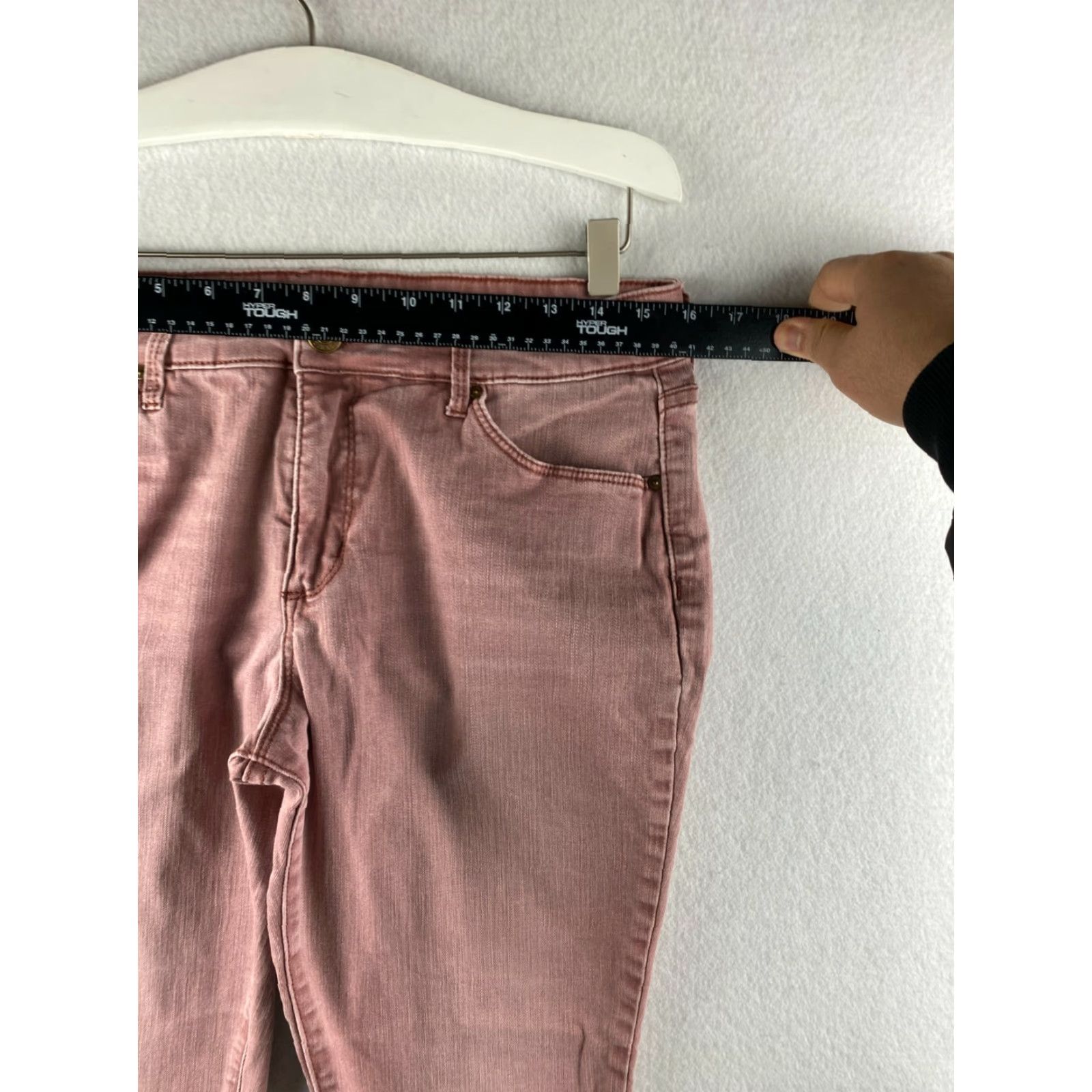 Vintage VINTAGE America Jeans Womens Missy Ankle Stretch Denim 5 Pocket Coral Red Jeans 10 / 30 Regular Size 32" / US 10 / IT 46 - 4 Thumbnail