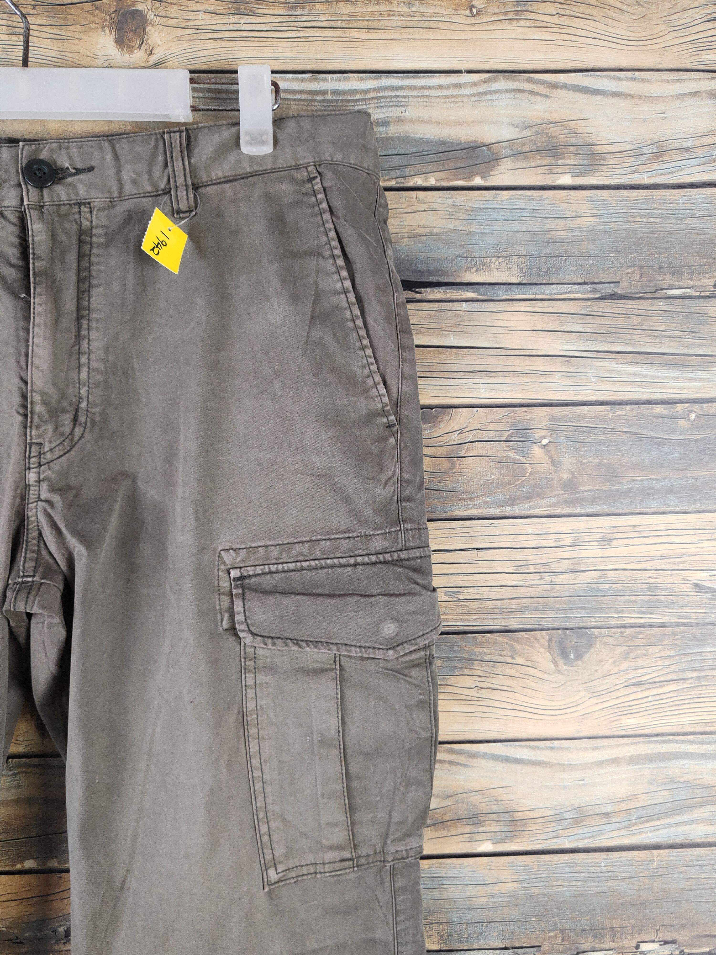 Japanese Brand DL Uniqlo Olive Multipocket Cargo Pants #1942 Size US 34 / EU 50 - 5 Thumbnail