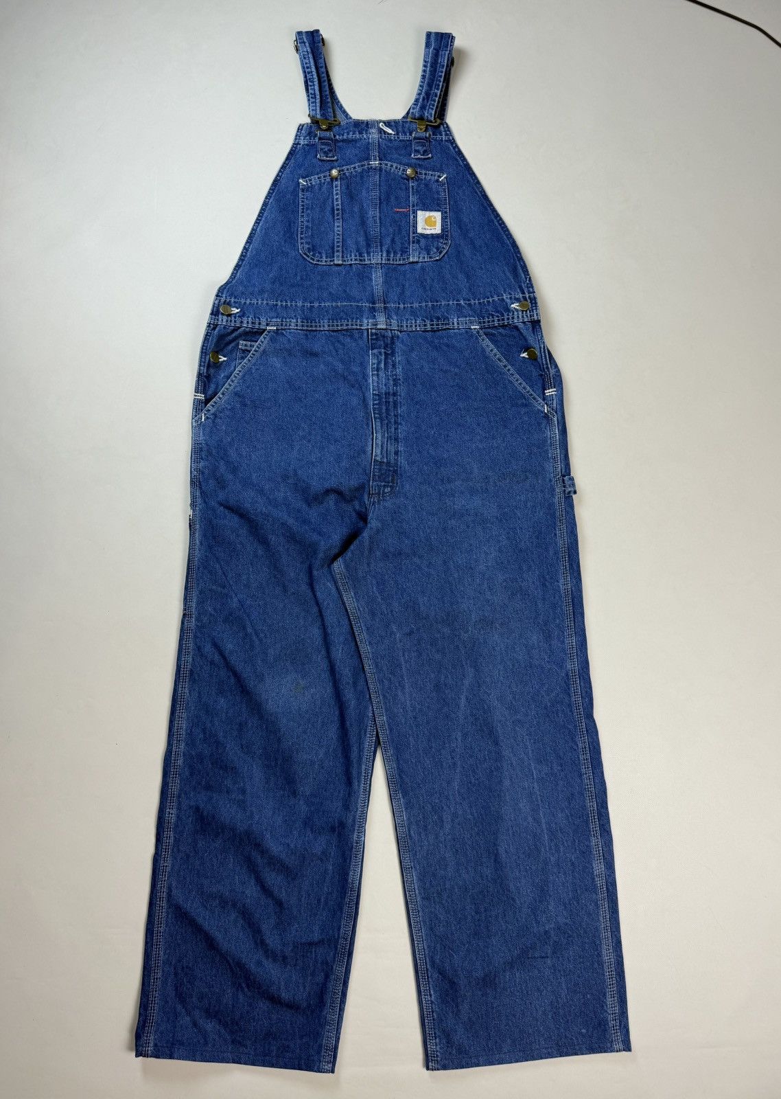 Carhartt Carhartt Men’s Workwear Denim Carpenter Overall Pants Size US 38 / EU 54 - 1 Thumbnail