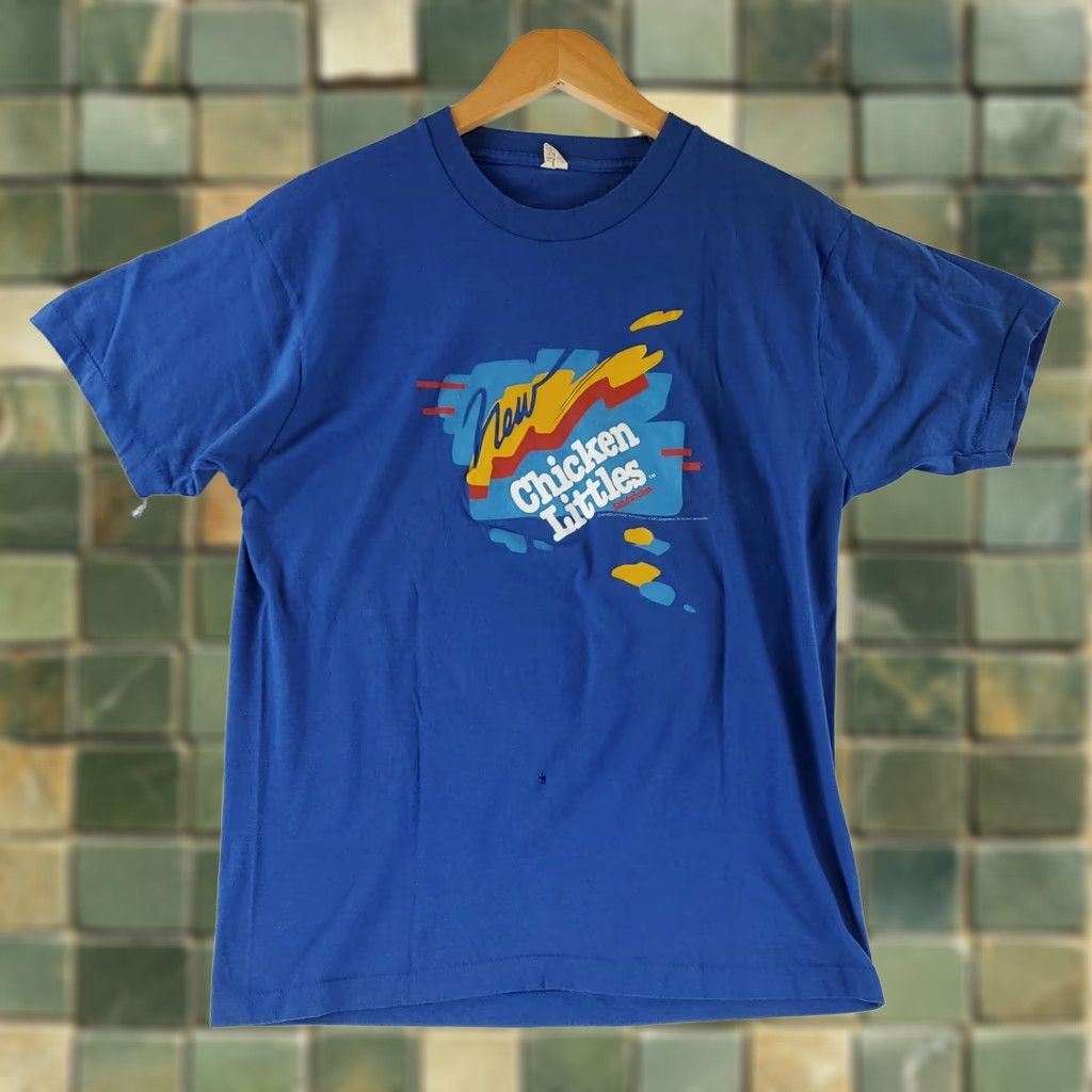 Vintage VINTAGE KFC Kentucky Fried Chicken Littles T-Shirt Screen Stars Mens XL Blue Burnout 80s Size US XL / EU 56 / 4 - 1 Thumbnail