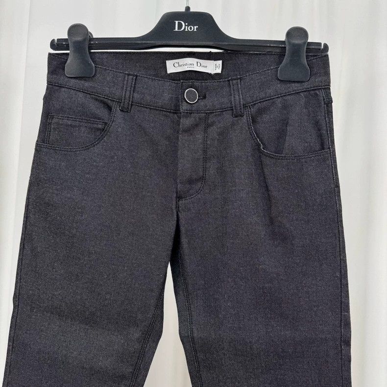 Dior Dior Black and gray spiked denim trousers Size 42" / US 20 - 3 Thumbnail