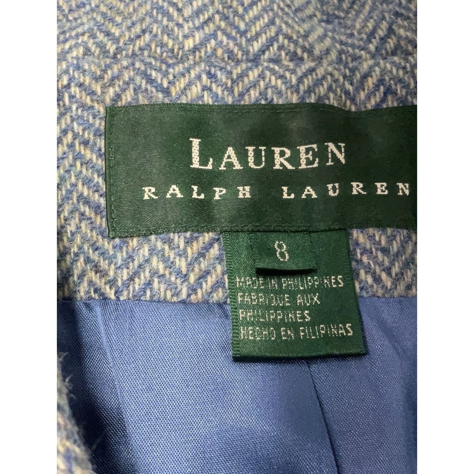 Ralph Lauren VTG Ralph Lauren Herringbone Blazer Leather Elbow Equestrian Size M / US 6-8 / IT 42-44 - 3 Thumbnail