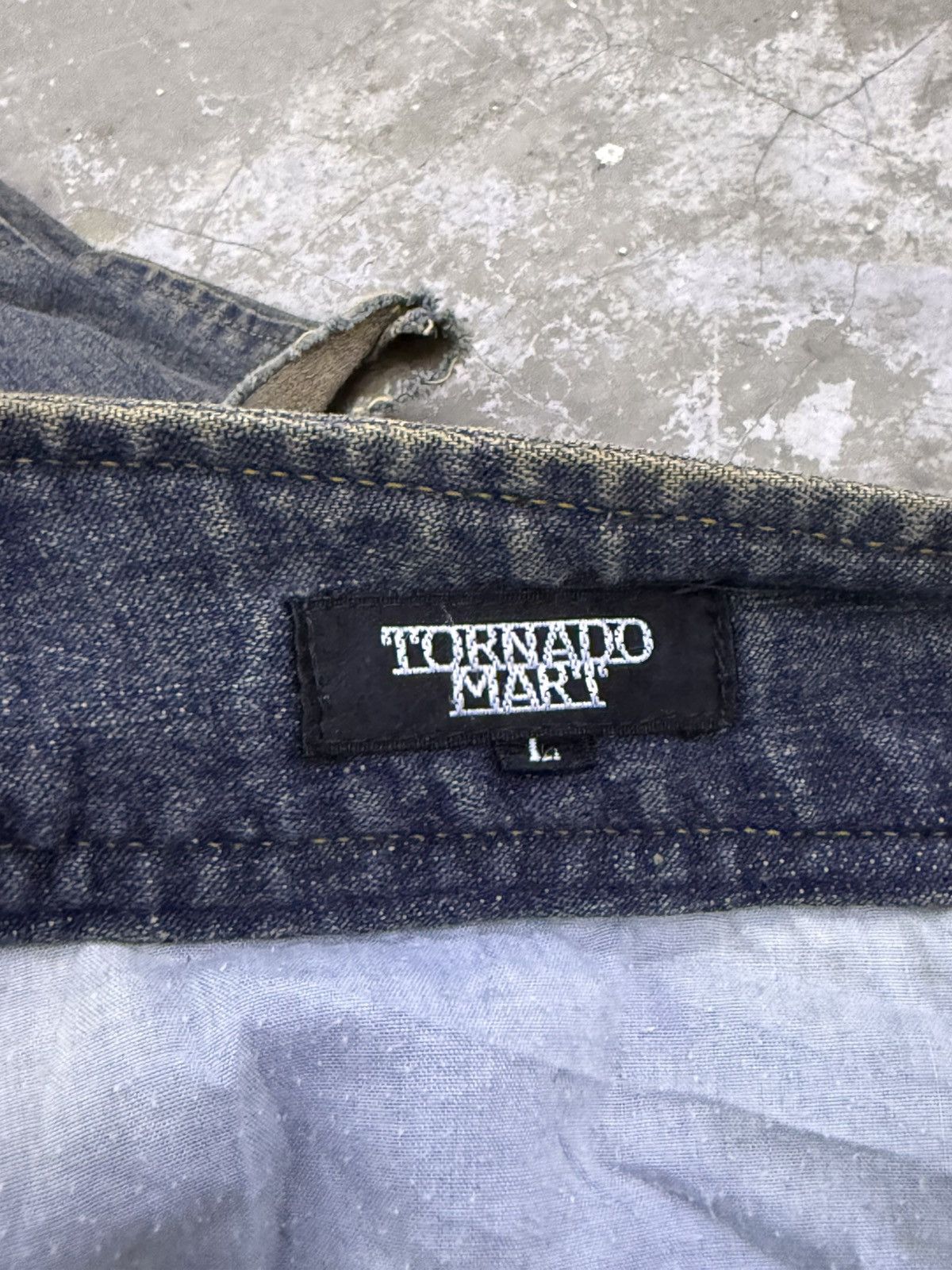 Tornado Mart Tornado Mart Flared Faded Washed Denim Pants W32 Size US 32 / EU 48 - 5 Thumbnail
