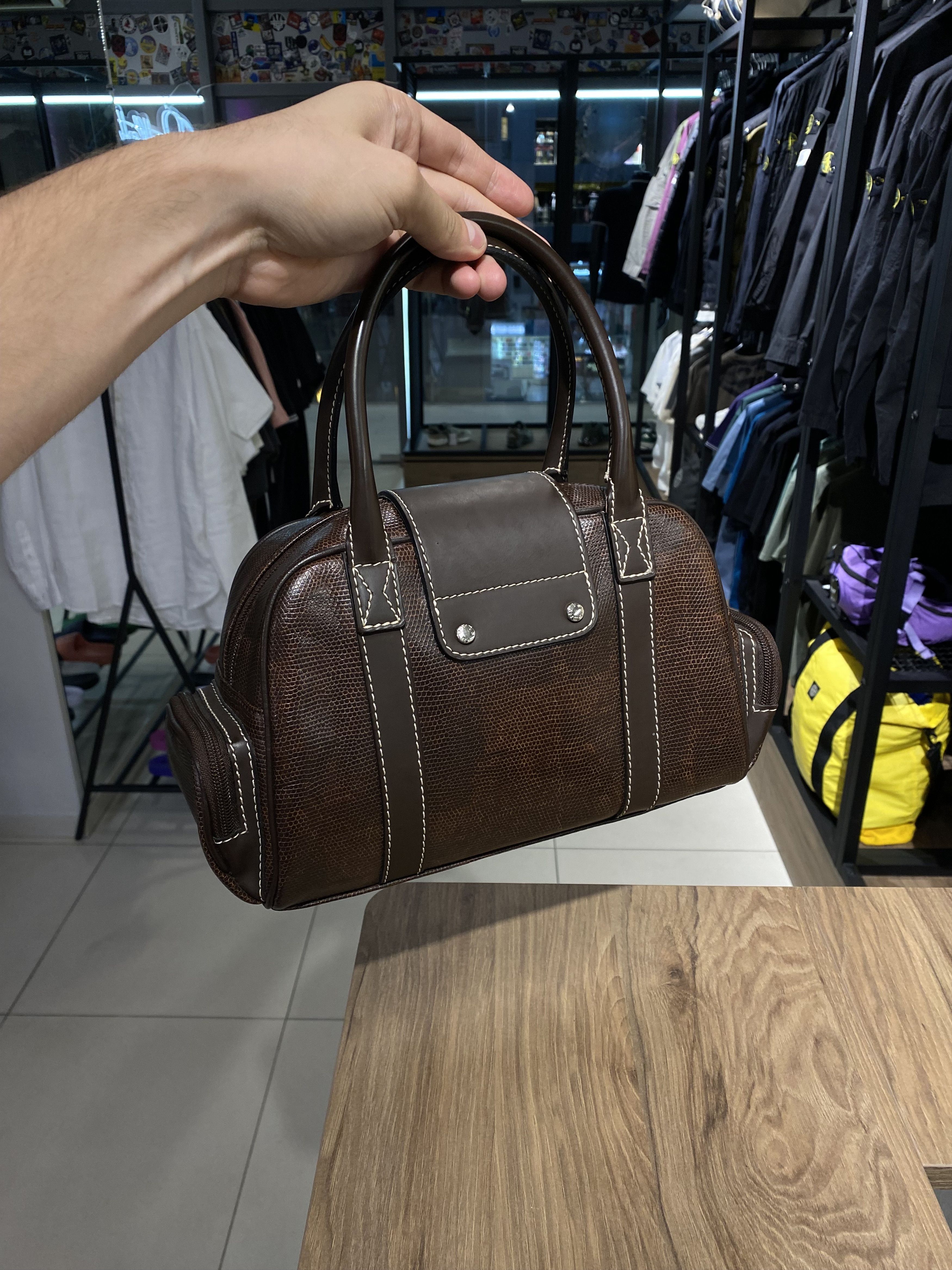 Lancel Lancel Elsa Sellier brown lele leather bag handbag Size ONE SIZE - 5 Thumbnail