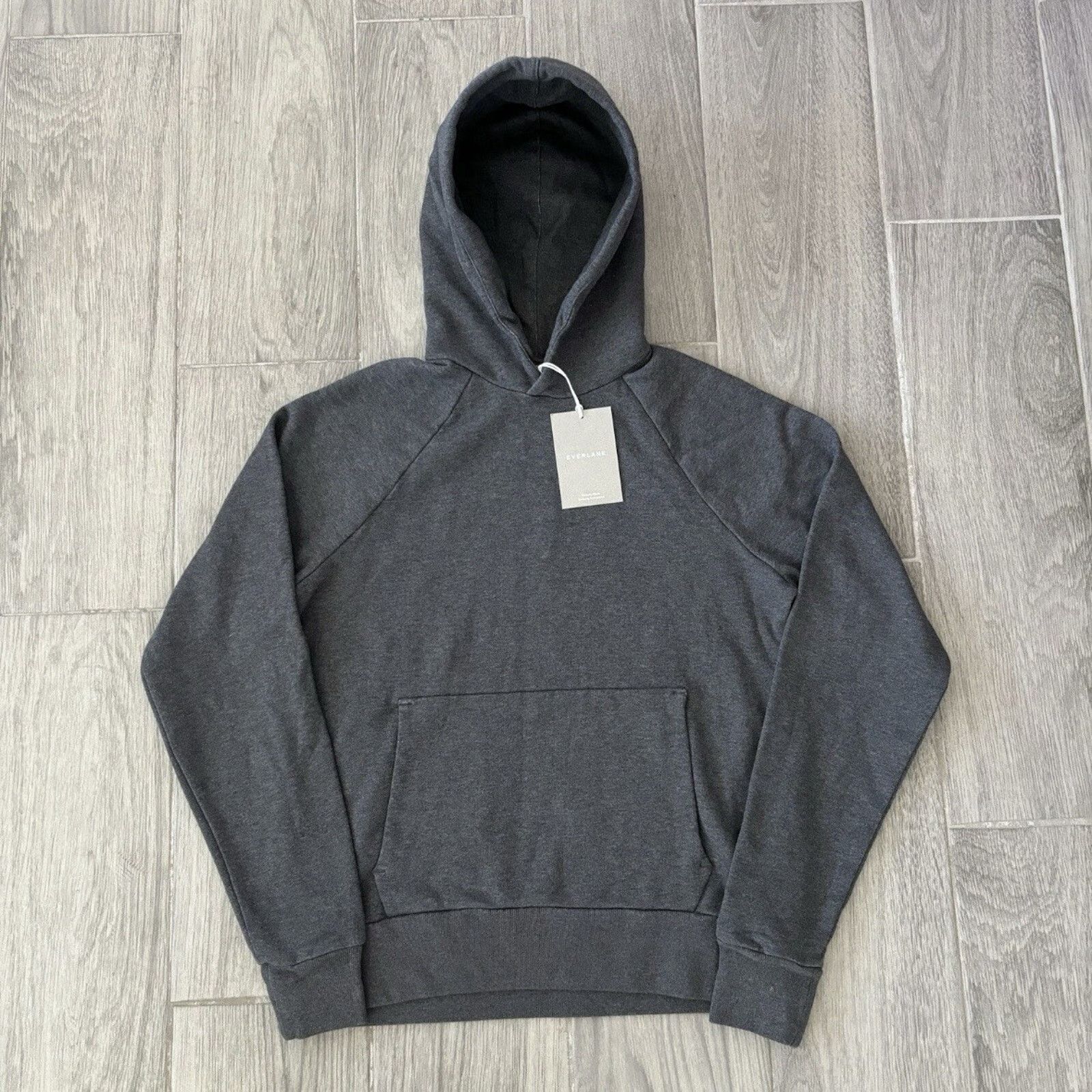 Everlane NWT Everlane Organic Cotton Track Hoodie Heather Gray Small Size US S / EU 44-46 / 1 - 1 Thumbnail