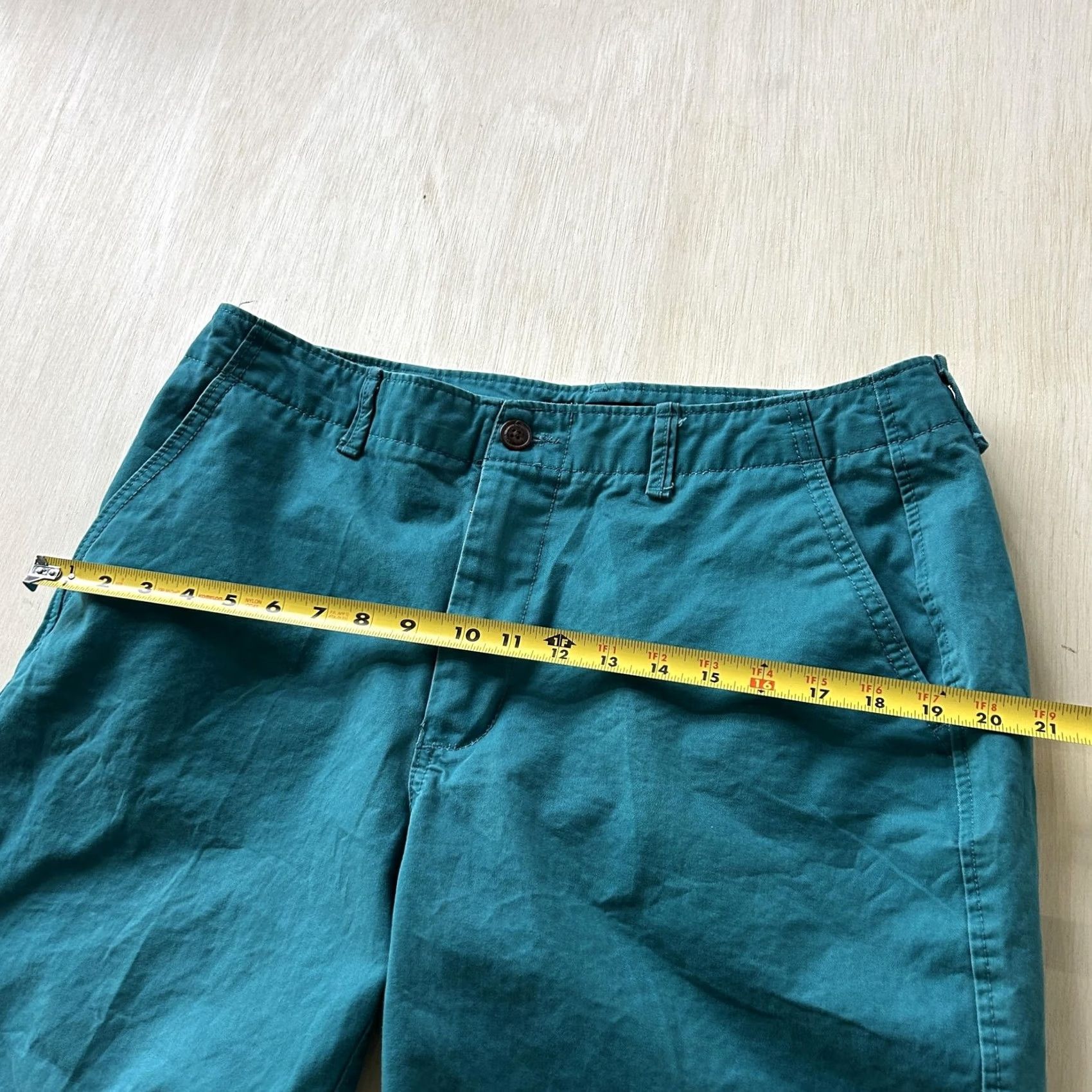 Aeropostale AeroPostale Shorts Mens 34 Green Chino Flat Front Casual Cotton Summer Wear Size US 34 / EU 50 - 6 Thumbnail