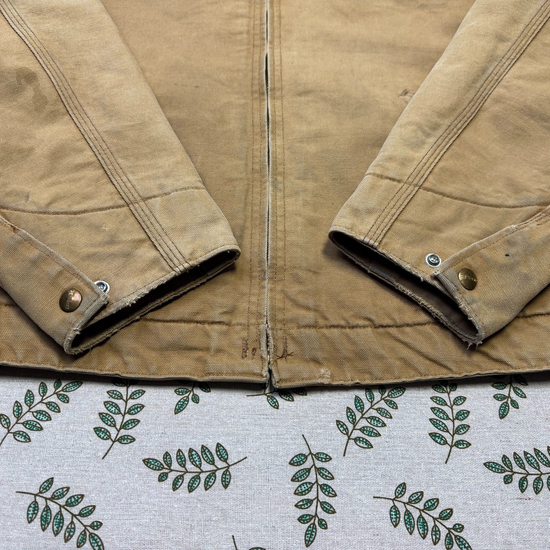 Carhartt Vintage Carhartt 6BLJ Detroit Jacket Brown 44/L Size US L / EU 52-54 / 3 - 3 Thumbnail