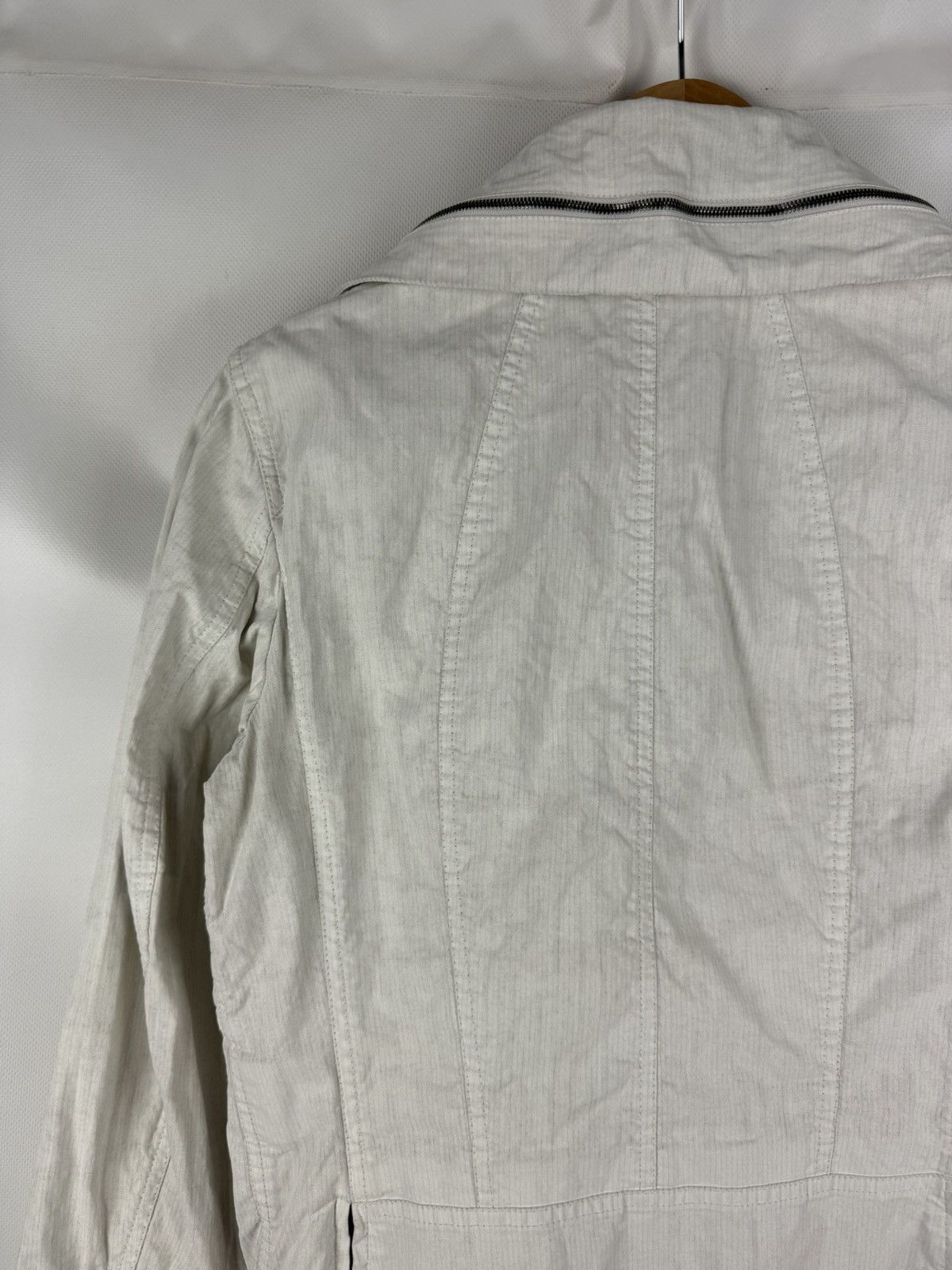 Annette Gortz Annette Gortz Avant-Garde Cotton Linen Biker Full Zip Jacket Size S / US 4 / IT 40 - 10 Thumbnail
