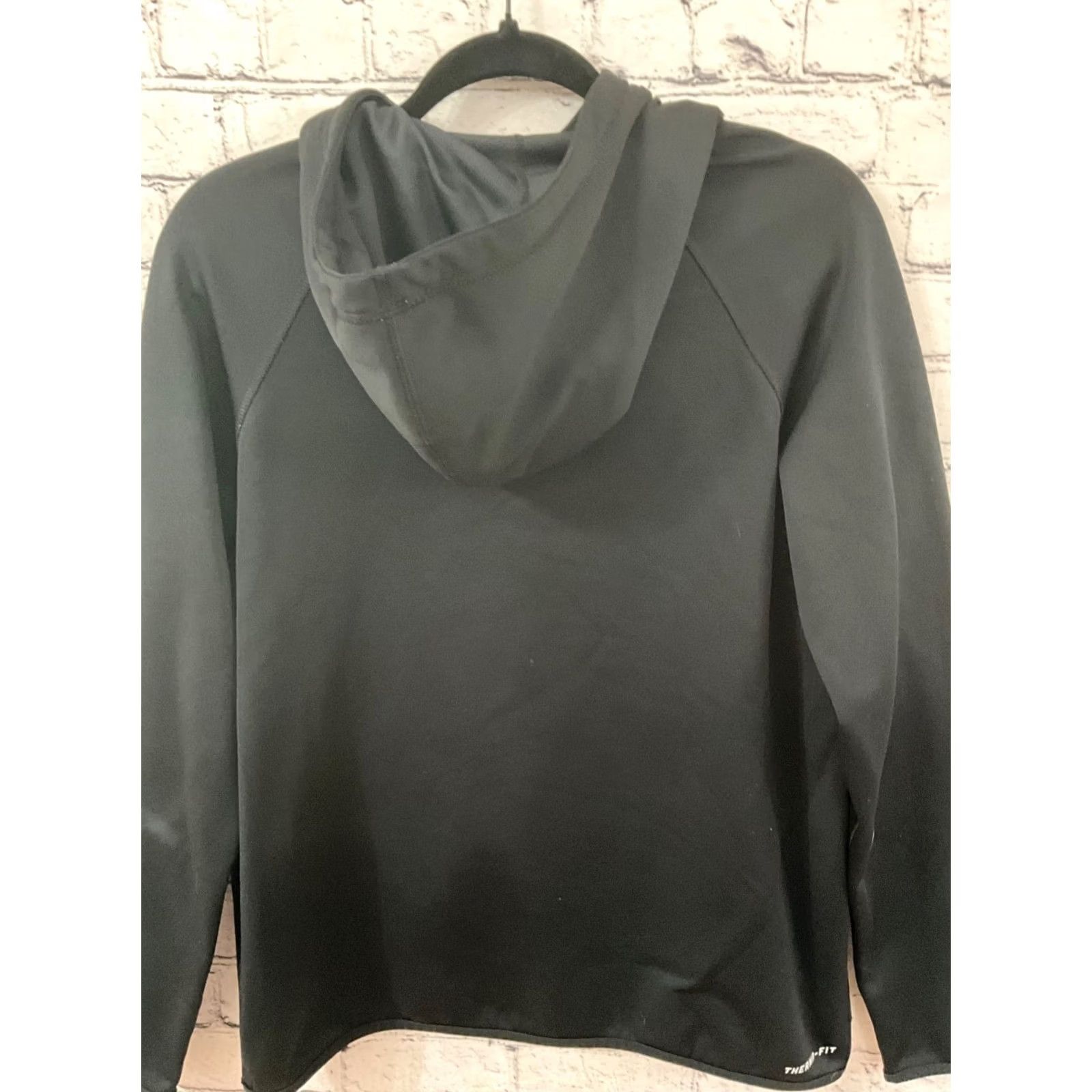 Nike Nike All Time Swoosh Patch Therma Fit Hoodie Sweatshirt M Black Solid Men Pullover Hooded Sweatshirt - Size US M / EU 48-50 / 2 - 4 Thumbnail