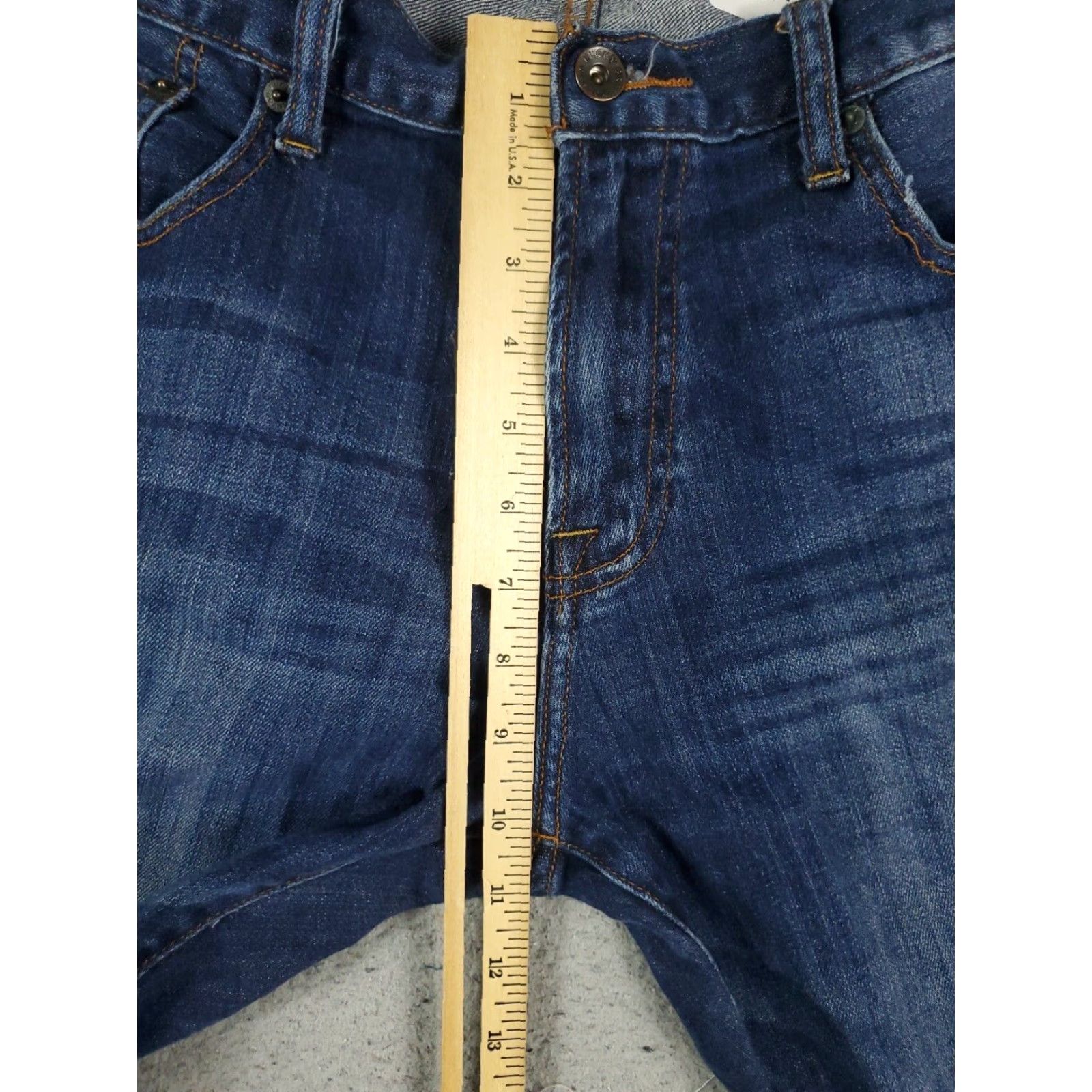 Lucky Brand Lucky Brand Mens 36x30 Extra Large Blue Straight Leg Denim Jeans Pants Size US 36 / EU 52 - 3 Thumbnail