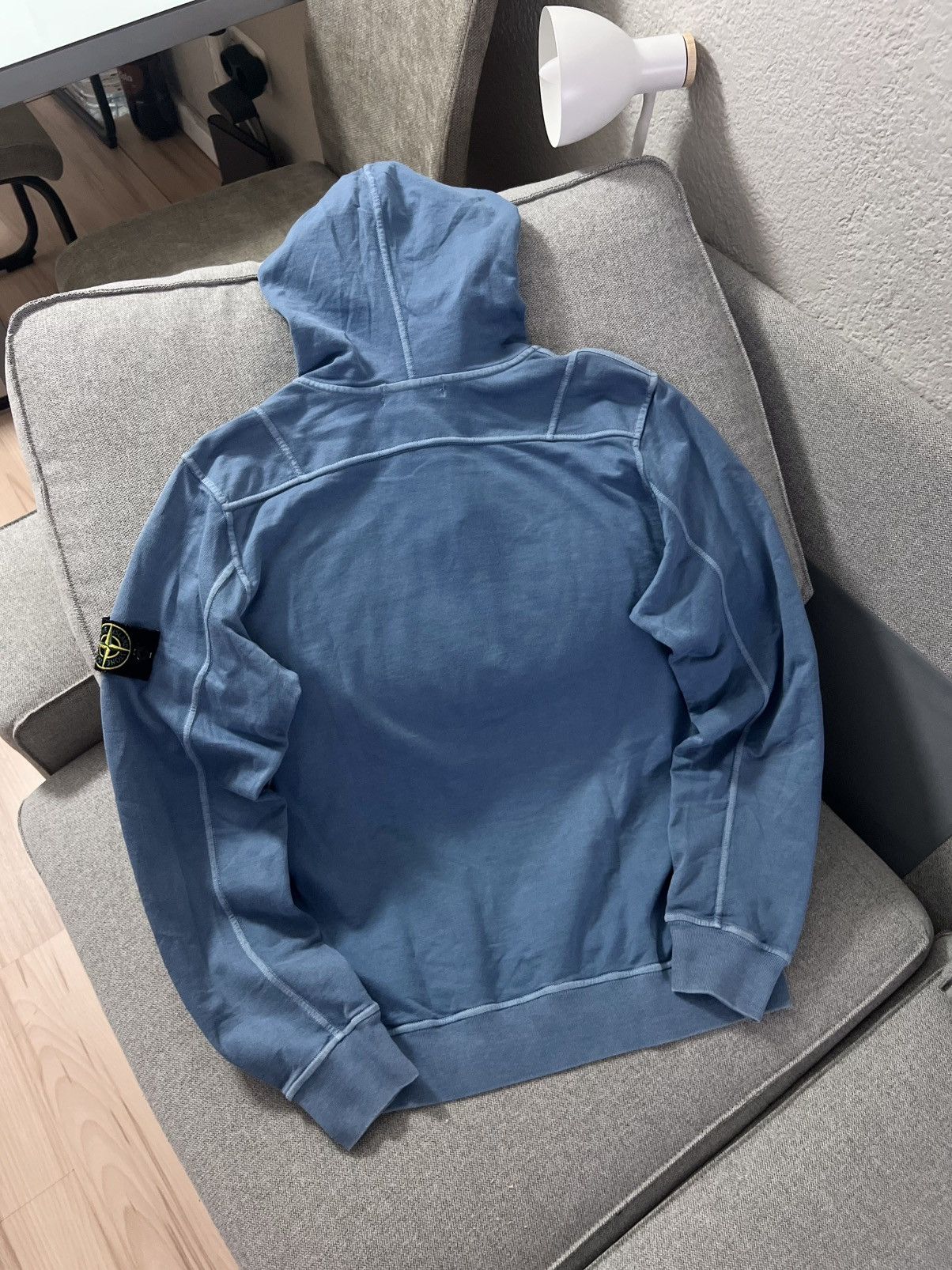 Stone Island Stone Island Blue Hoodie Streetwear Y2K Size US XL / EU 56 / 4 - 11 Thumbnail