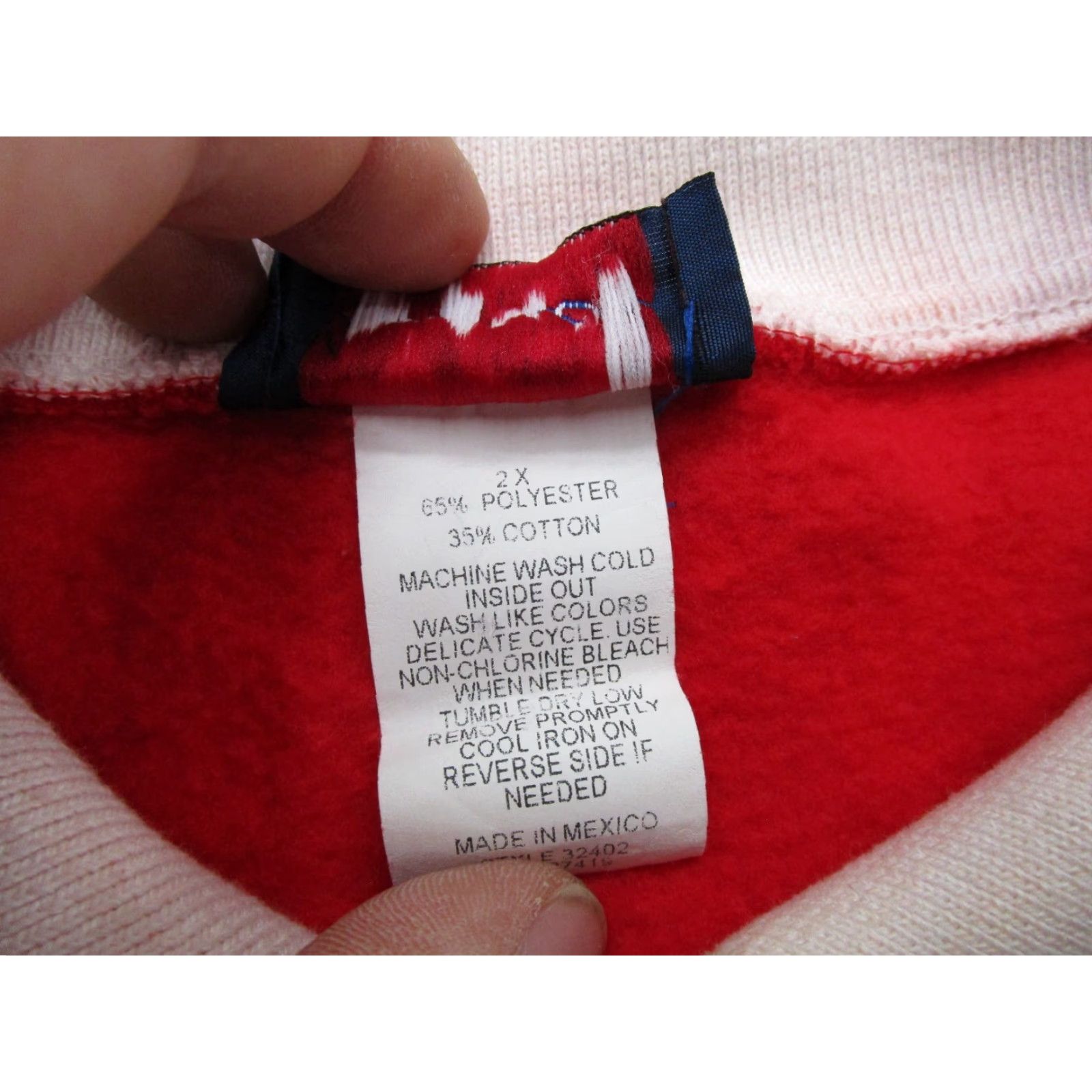 Vintage VTG YS America Christmas Sweatshirt Collared Red 2X Women Winter Pullover Dog Snowman 90s Size XXL / US 16-18 / IT 52-54 - 3 Thumbnail