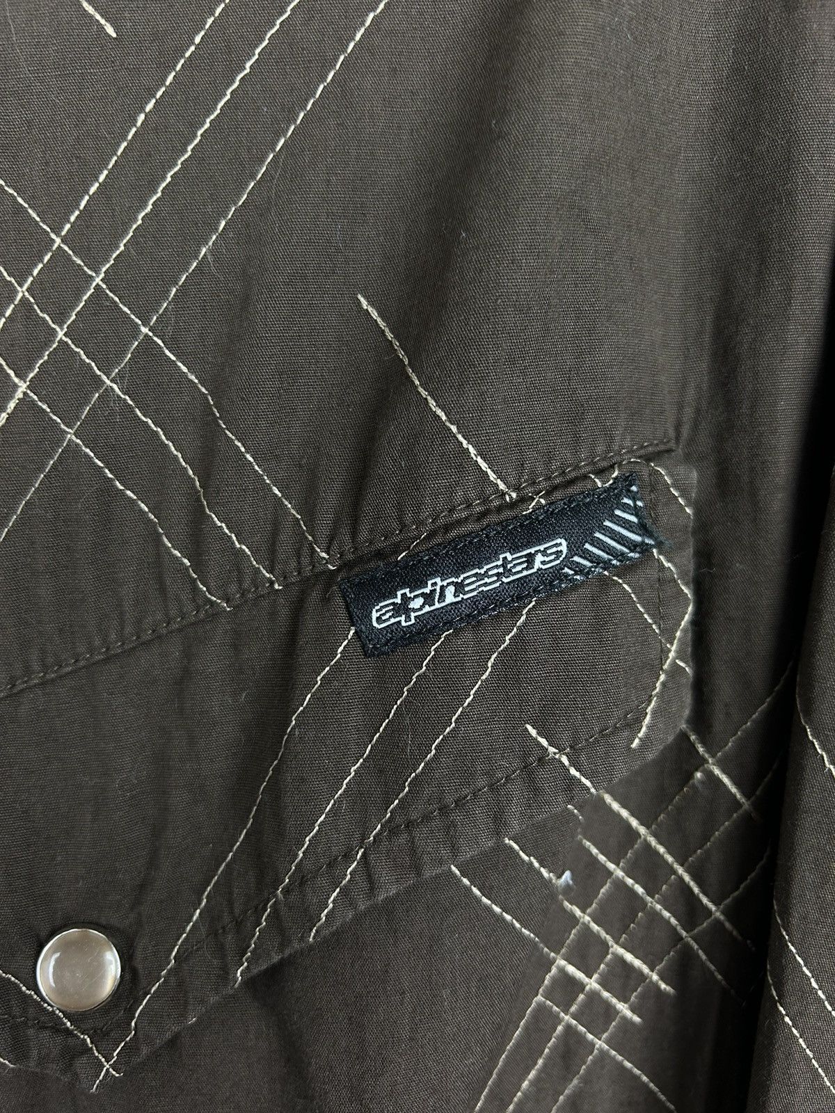 Alpinestars Vintage Alpinestars Striped Embroidery Long Sleeve Shirt Size US L / EU 52-54 / 3 - 3 Thumbnail