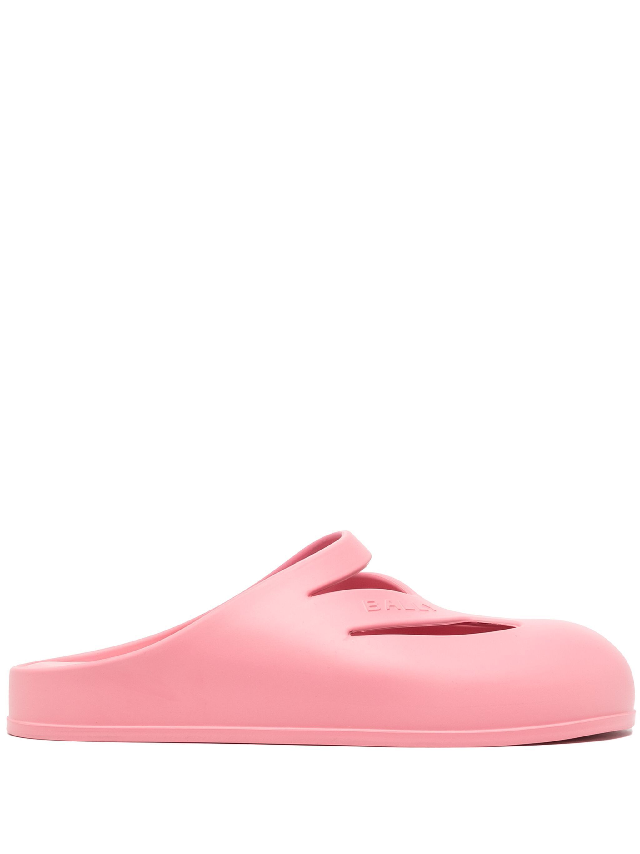 Bally o1y1224 Rubber Slide Slipper in Dark Pink Size US 9.5 / EU 42-43 - 4 Thumbnail