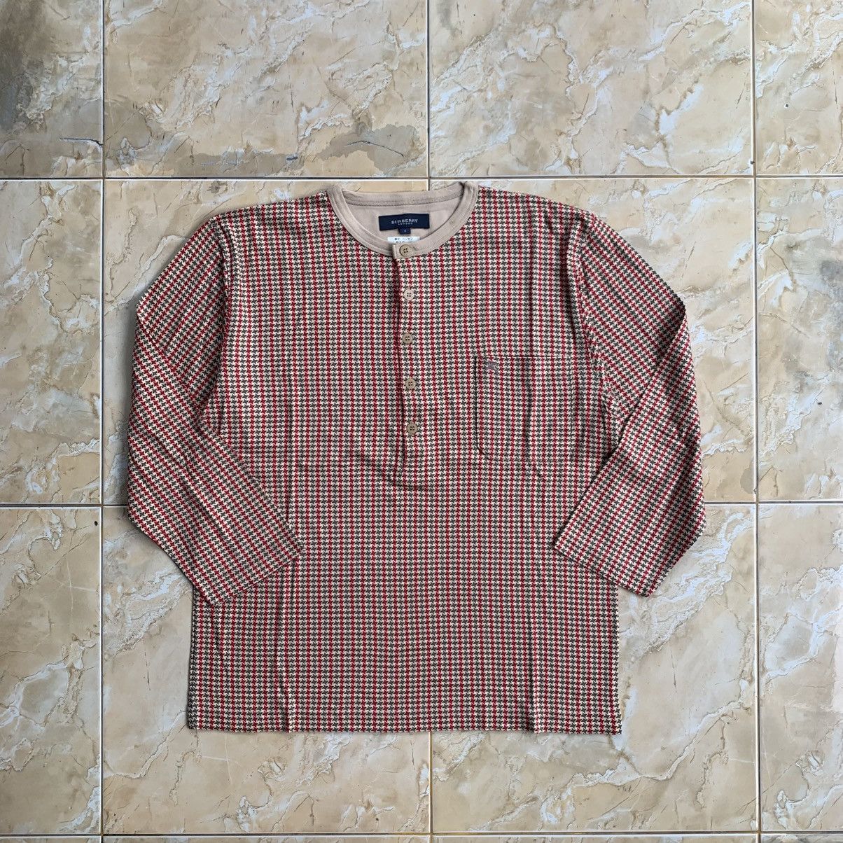 Burberry burberry long sleeve buttoned top / henley - style shirt Size US M / EU 48-50 / 2 - 2 Thumbnail