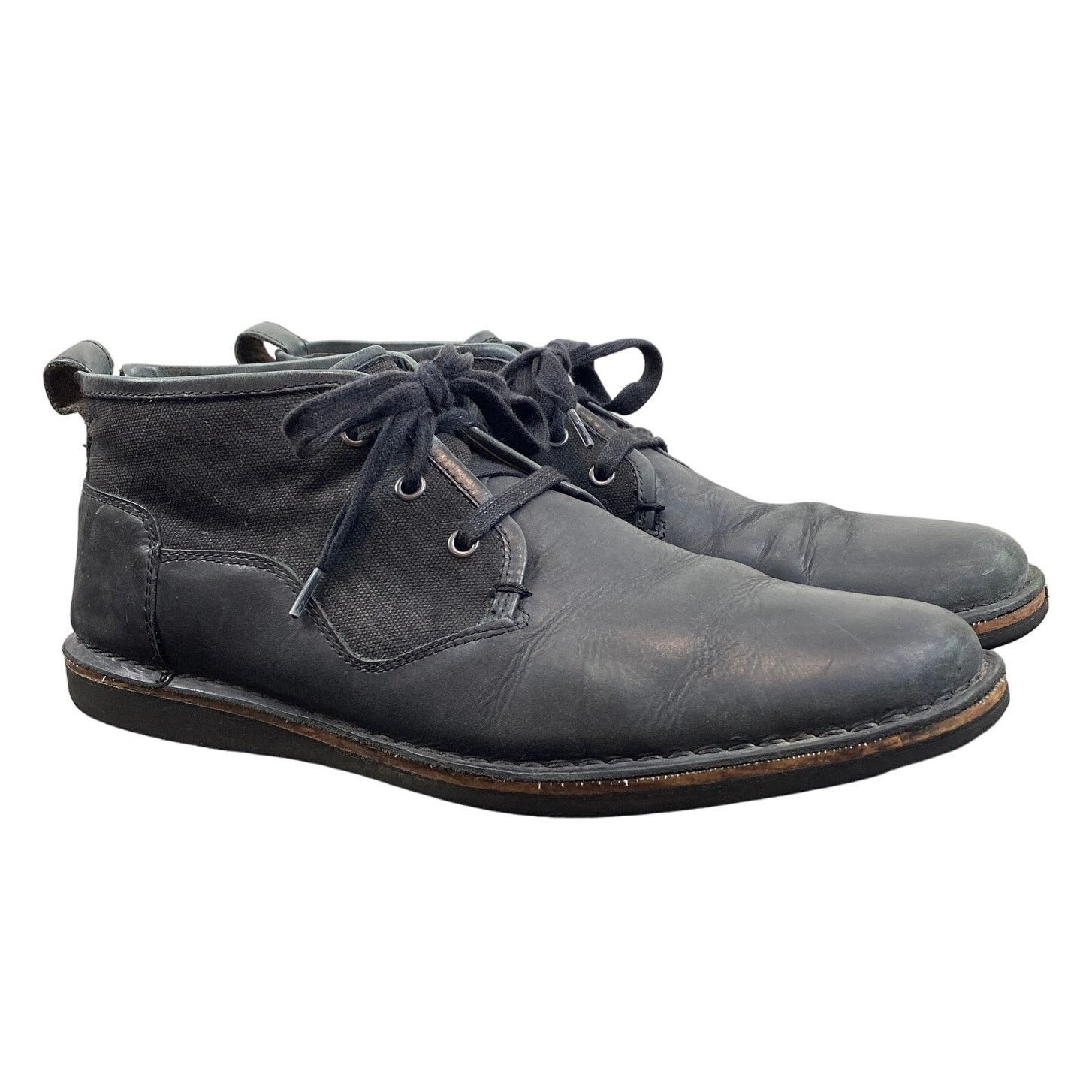 John Varvatos Star USA Men\'s Black Hipster Chukka Boots Leather Shoes Size 11M Amazon.com | John Varvatos Men main image 2