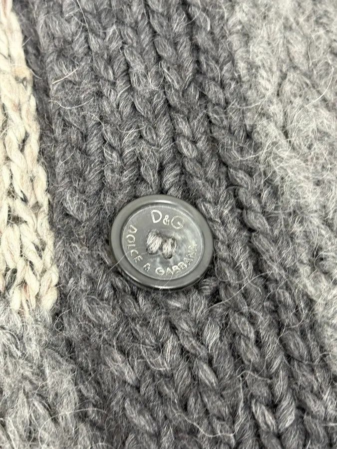 Dolce & Gabbana AW2010 Dolce & Gabbana Grey Patchwork Wool Cardigan Size US L / EU 52-54 / 3 - 9 Thumbnail