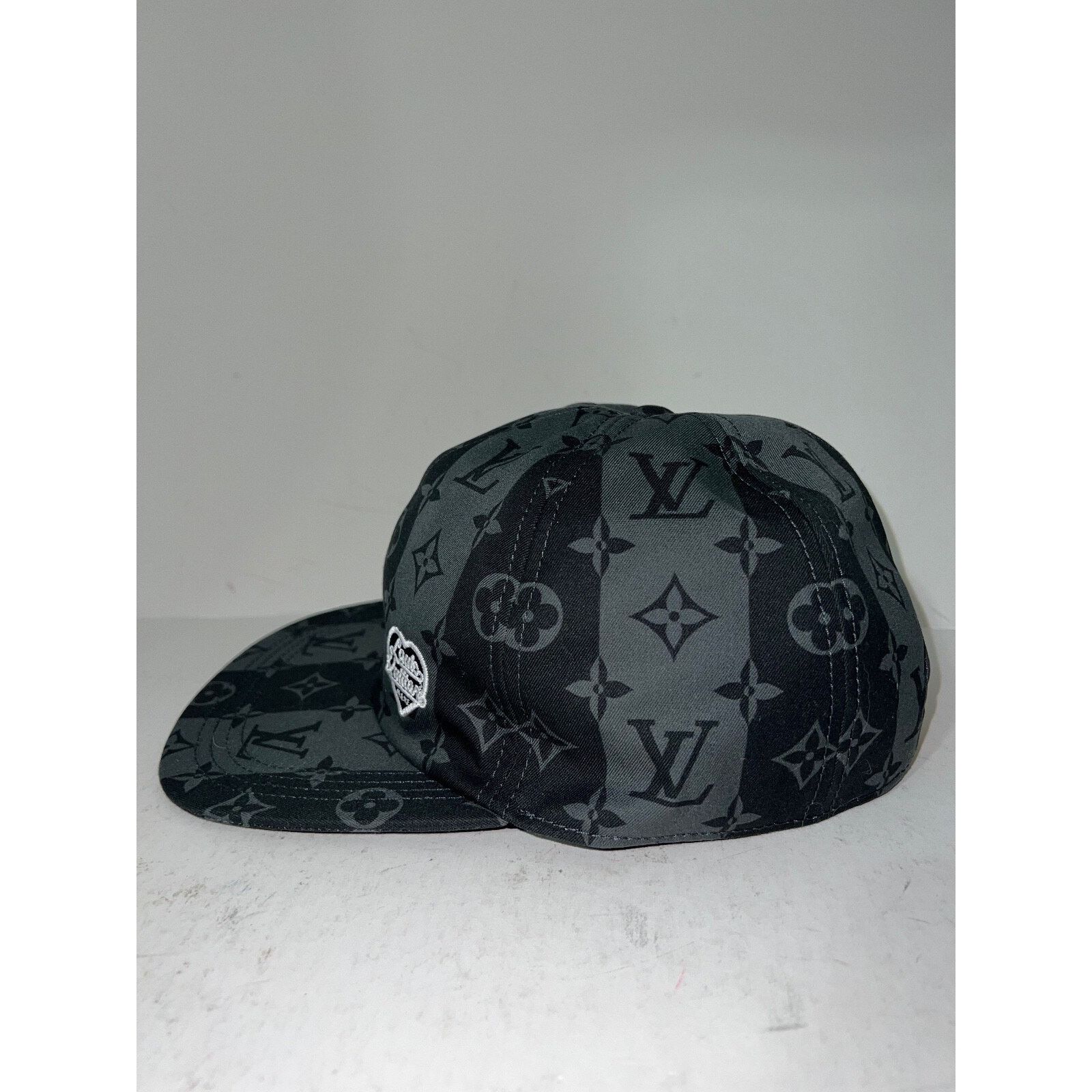 Louis Vuitton Louis Vuitton Nigo Stripe Logo Sun Cap Baseball Hat 58cm M Size ONE SIZE - 4 Thumbnail