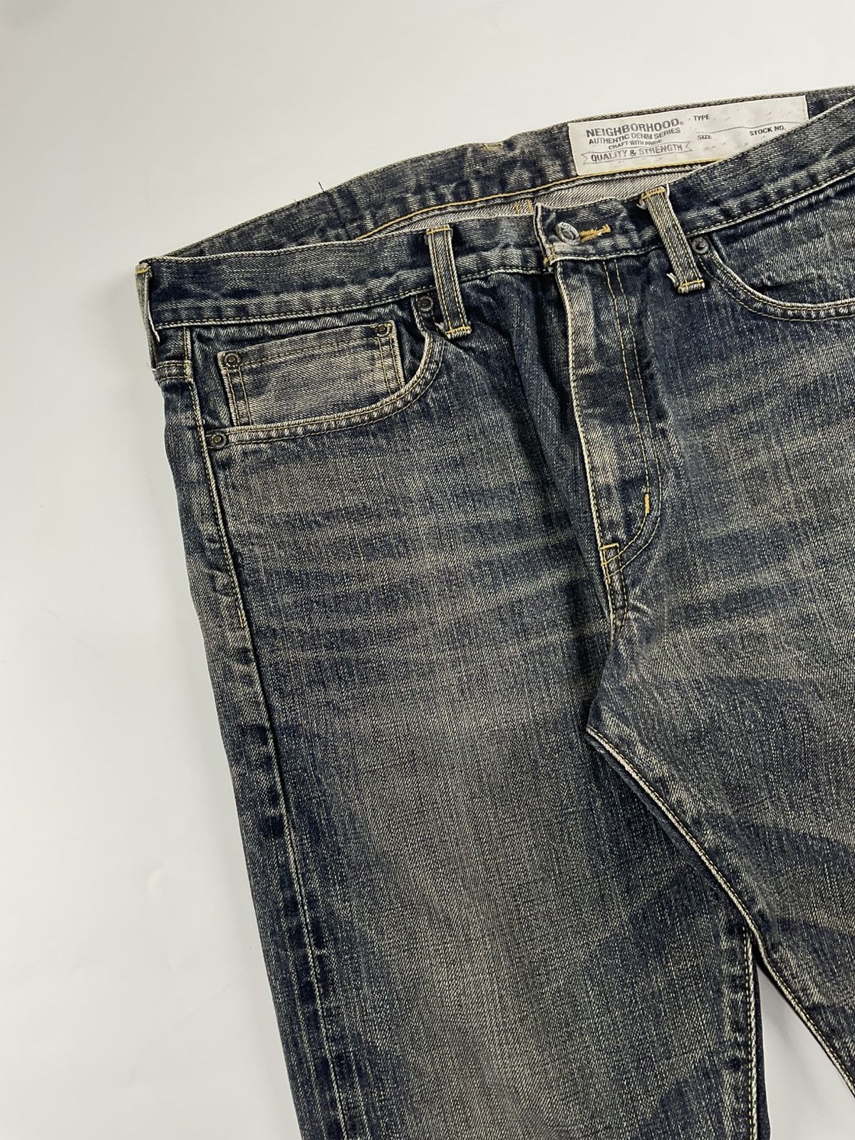 Neighborhood Neighborhood Washed Narrow Denim Size US 34 / EU 50 - 3 Thumbnail