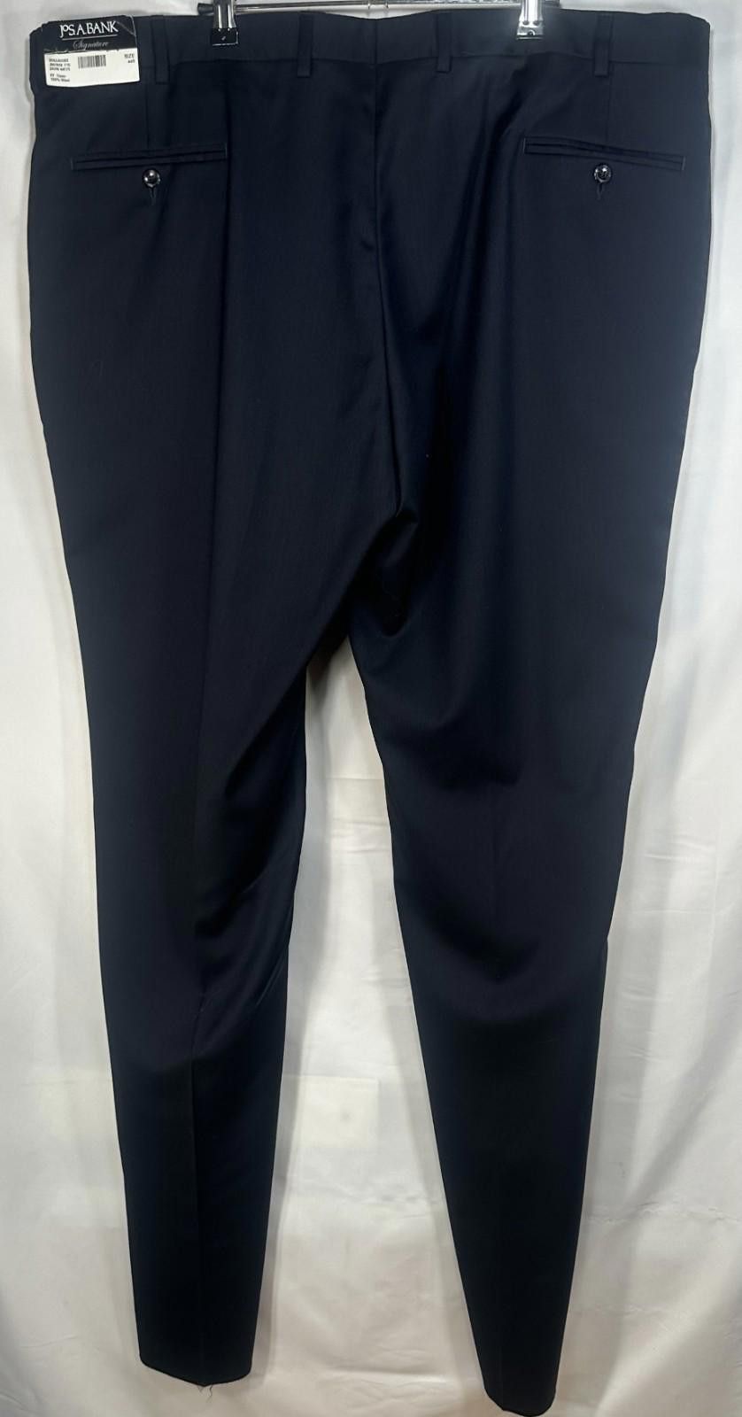 Jos. A. Bank Jos A Bank Uncuffed Tailor Wool Dress Pants Black Mens 44/37 Size US 44 / EU 60 - 2 Thumbnail