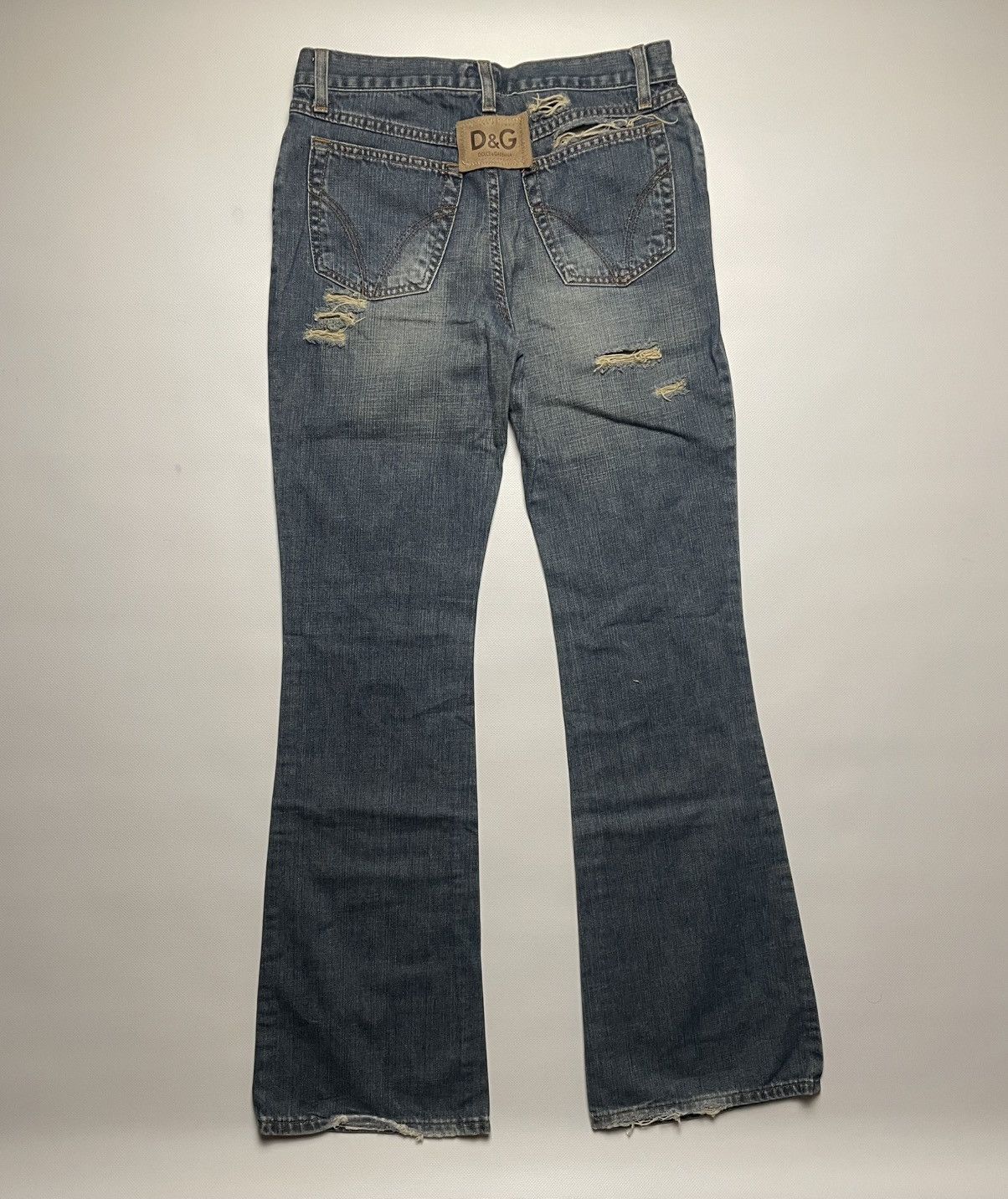 Dolce & Gabbana Dolce & Gabbana Distressed Bootcut Jeans - Women's Size S Size 27" / US 4 / IT 40 - 7 Thumbnail