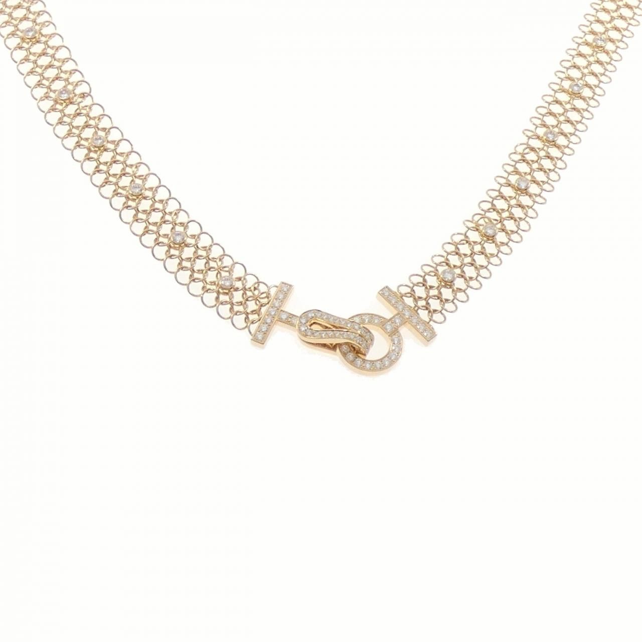 Cartier Cartier Cartier Au750 Diamond Necklace Precious Metal Necklace DUTY FREE for USA Size ONE SIZE - 1 Thumbnail