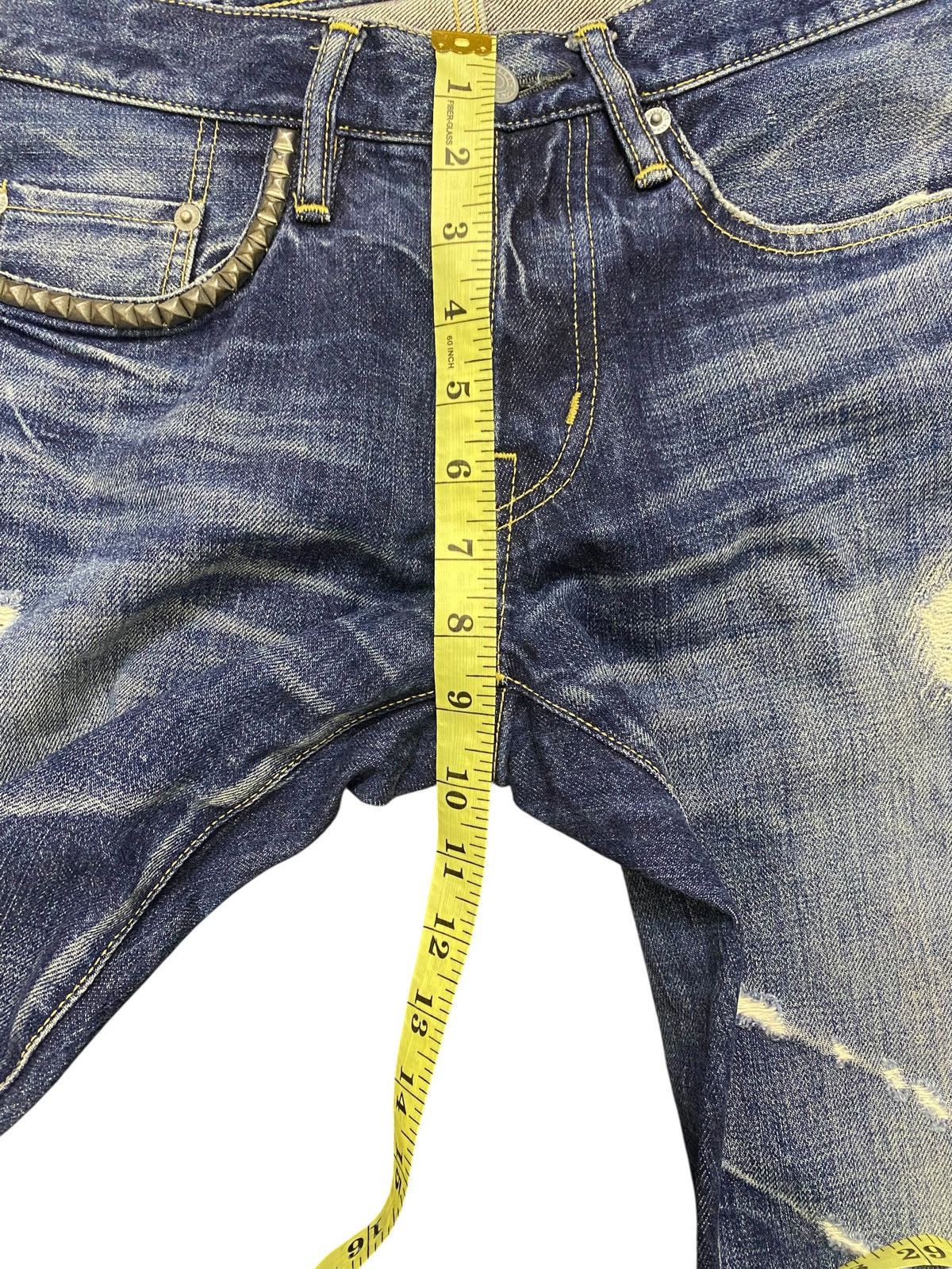 Hysteric Glamour Hysteric Glamour Distressed Stud Denim Size US 30 / EU 46 - 12 Thumbnail