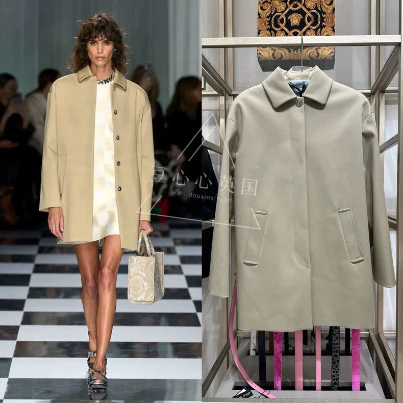Versace Versace Mid-length trench coat jacket Size S / US 4 / IT 40 - 2 Thumbnail