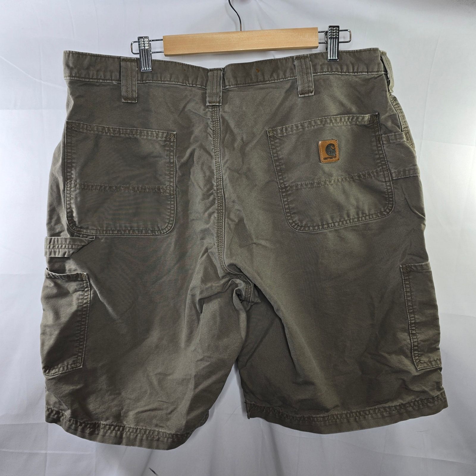 Carhartt Vintage Men's Carhartt Green Cargo Shorts Size 40 Size US 40 / EU 56 - 9 Thumbnail