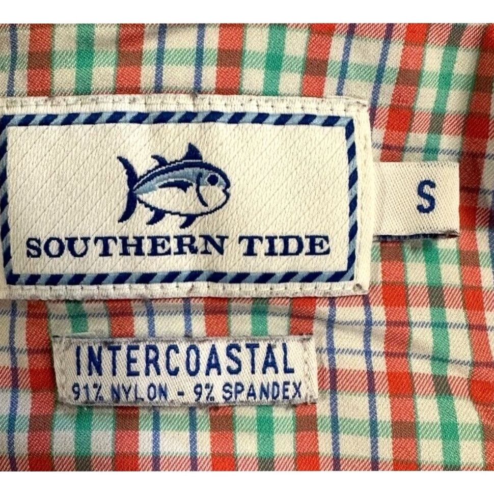 Southern Tide Southern Tide Shirt Adult Small Intercoastal Plaid Nylon Fishing Men Size US S / EU 44-46 / 1 - 4 Thumbnail