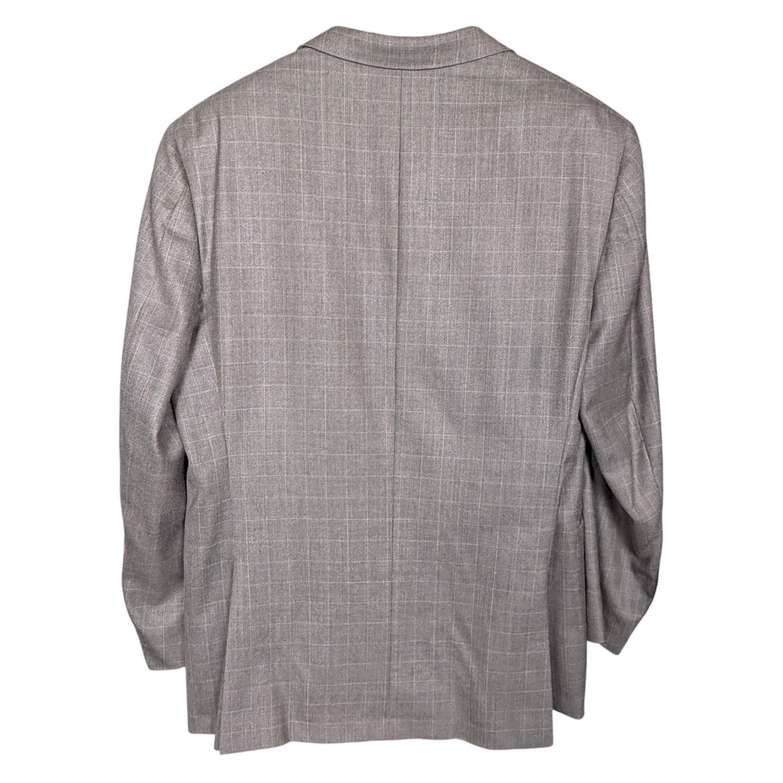 Burberry Burberry London Gray Blazer Plaid Silk Wool Men 42R Luxury Size 42R - 2 Thumbnail