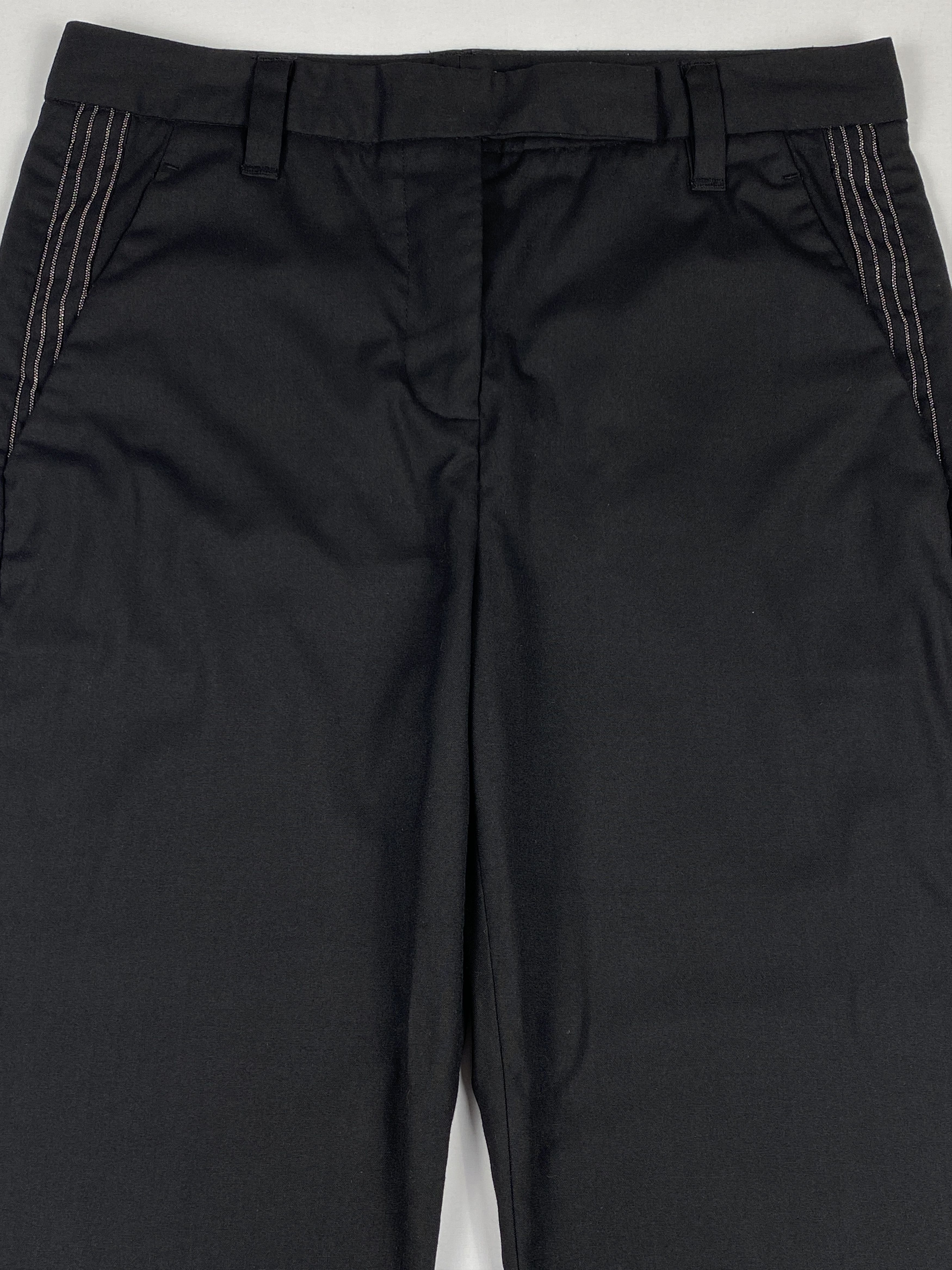 Brunello Cucinelli Striped Trim Detail Pants Size 27" / US 4 / IT 40 - 3 Thumbnail