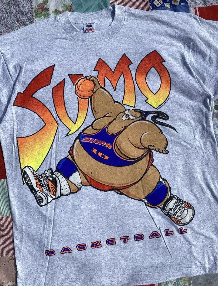 Fruit Of The Loom × Vintage vintage 90s SUMO basketball shirt Size US XL / EU 56 / 4 - 3 Thumbnail
