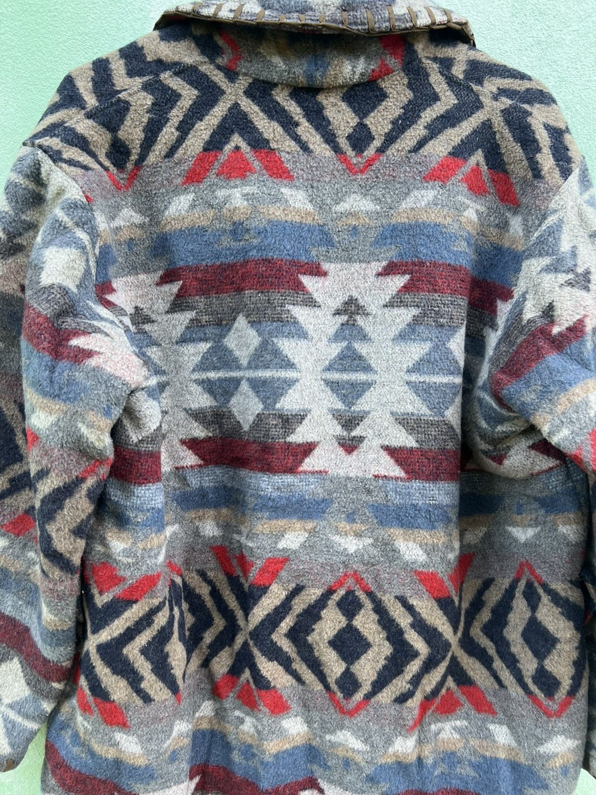 Japanese Brand SABUROKU Japan Aztec Southwestern Wool Blanket Jacket Native Size US M / EU 48-50 / 2 - 17 Thumbnail