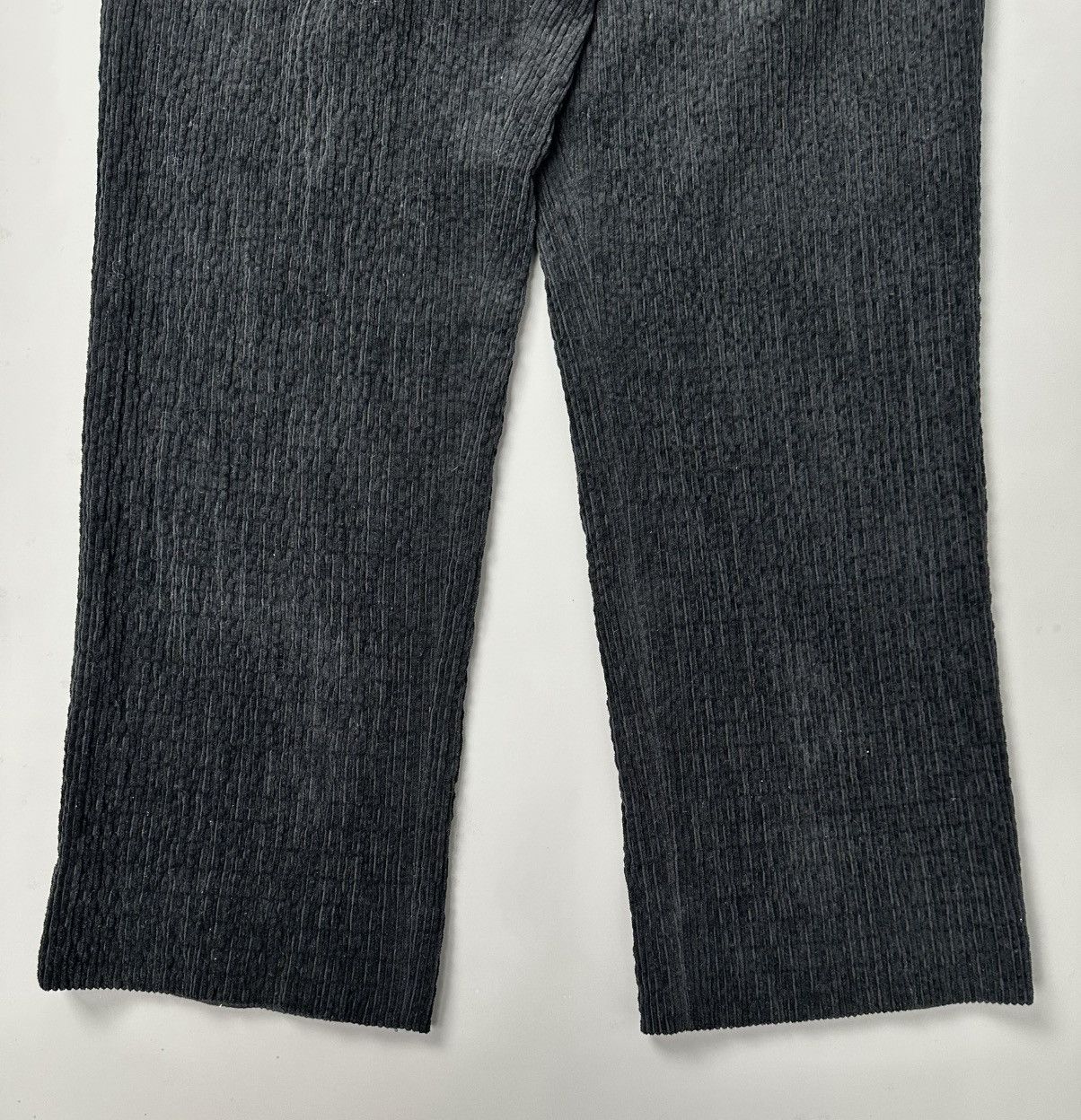 Issey Miyake Issey Miyake - Velour Cord Black Trouser - Men’s Size US 34 / EU 50 - 3 Thumbnail
