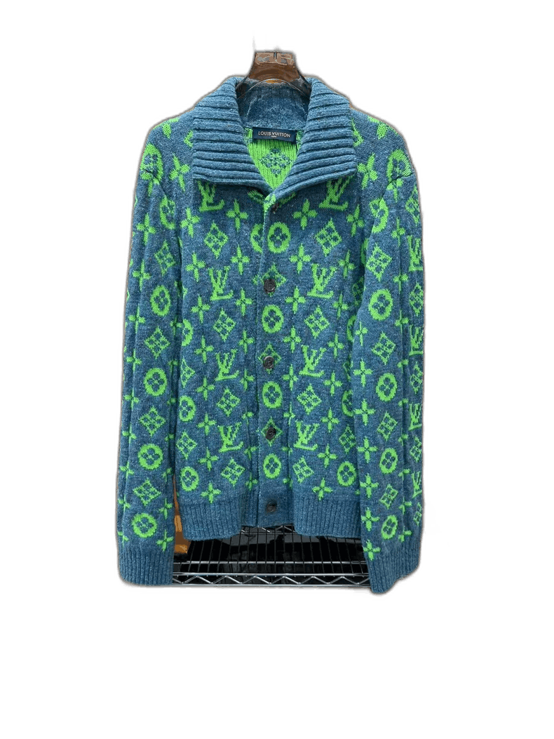 Louis Vuitton Louis Vuitton Wool Cardigan with Print Size US XXL / EU 58 / 5 - 1 Thumbnail