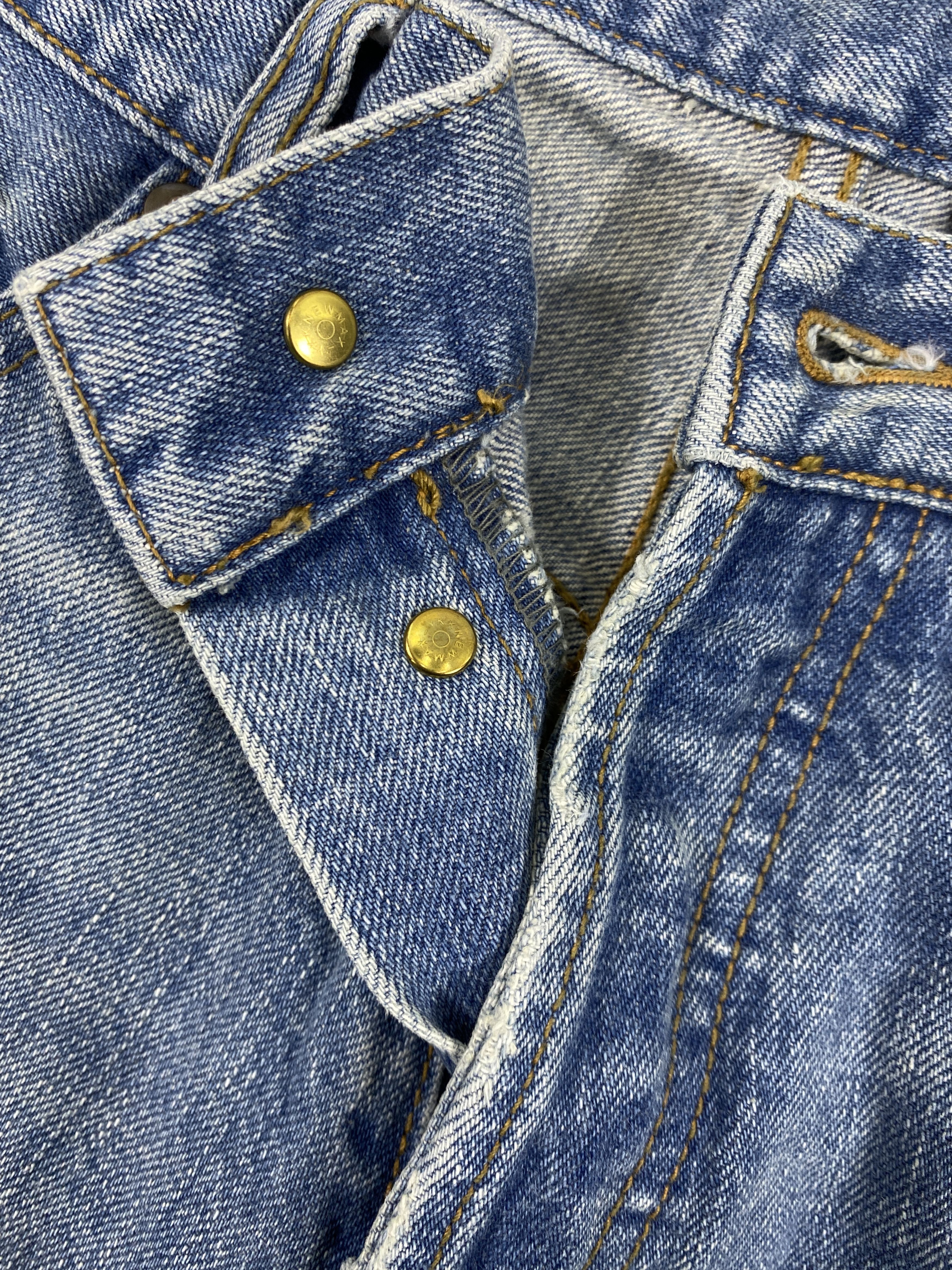 Japanese Brand Distressed Blue Vintage Desteny Jeans 34x32 Denim- JN3566 Size US 34 / EU 50 - 7 Thumbnail