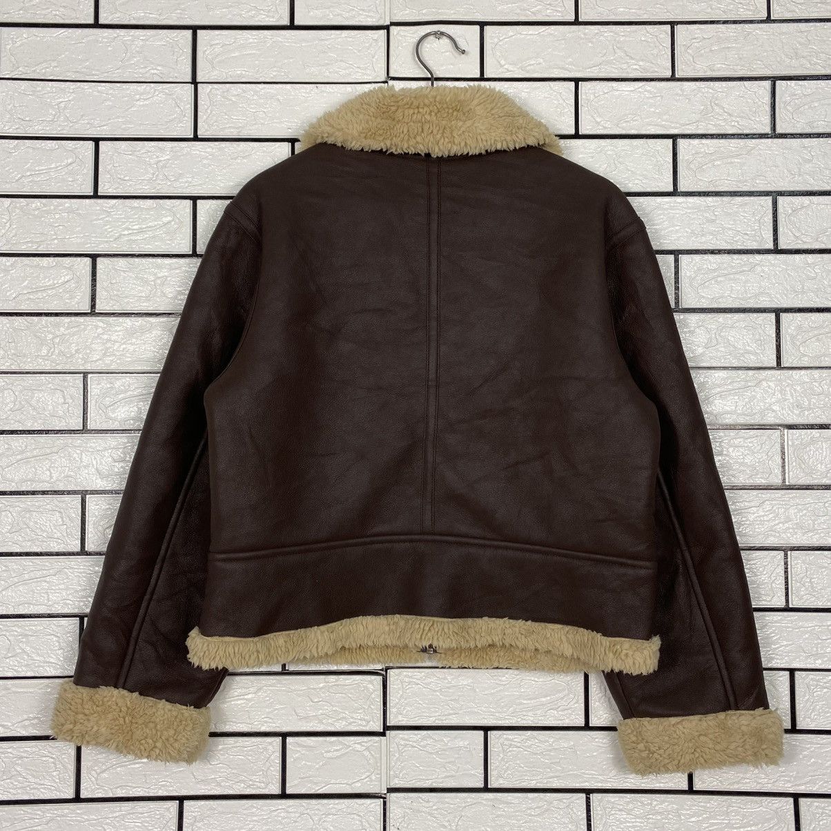 Japanese Brand 🔥VTG SOFT LEATHER JACKET SHEARLING BLANKET GU ISSEY MIYAKE Size US L / EU 52-54 / 3 - 8 Thumbnail