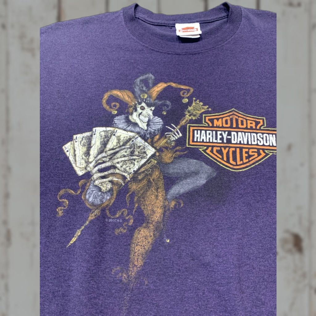 Harley Davidson Harley-Davidson Men’s T-Shirt 2XL Short Sleeve Joker Blue 50/50 Knit Crew Neck Summer Size US XXL / EU 58 / 5 - 1 Thumbnail
