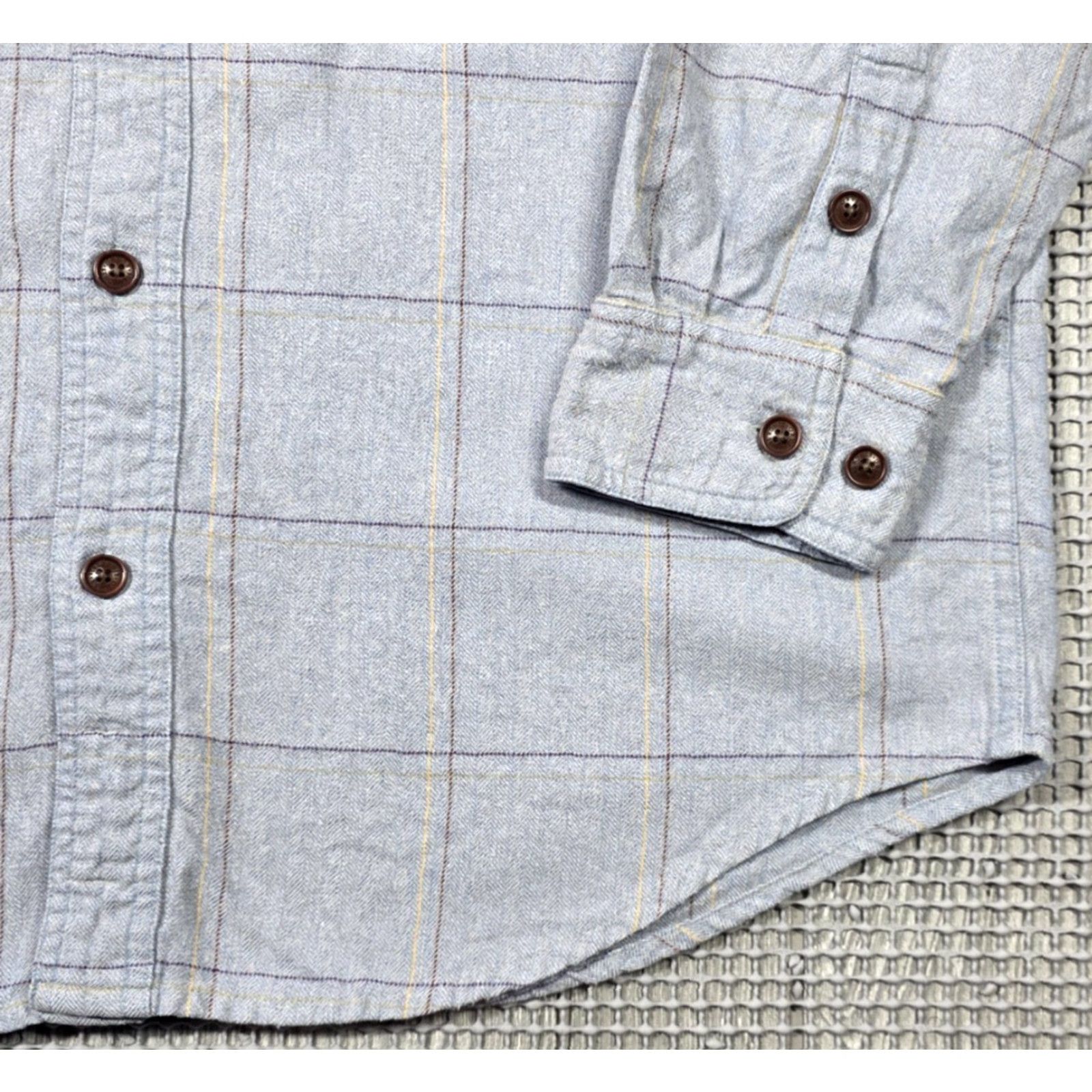 Orvis Orvis Fairbanks Shirt Mens L Button Up Flannel Gray Plaid Elbow Patch Pants? Size US L / EU 52-54 / 3 - 4 Thumbnail