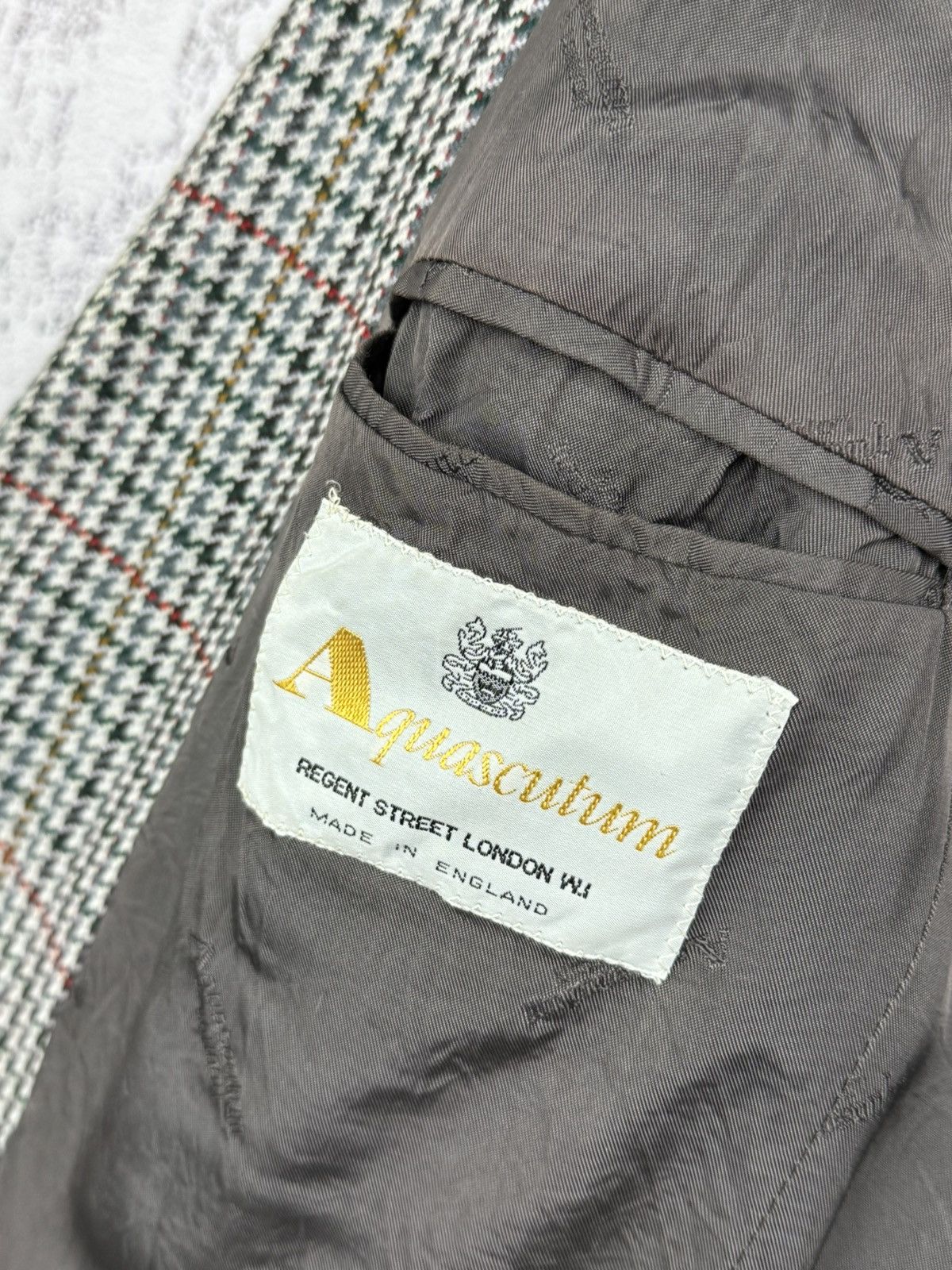 Aquascutum × Vintage AQUASCUTUM BLAZER REGENT STREET LONDON IN MADE IN ENGLAND Size 42R - 3 Thumbnail