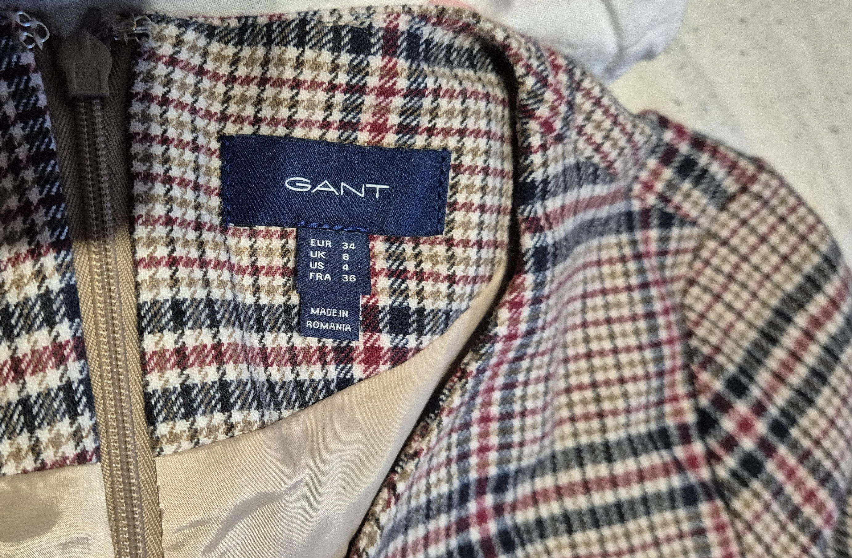 Gant Checked dress with wool Size XS / US 0-2 / IT 36-38 - 2 Thumbnail