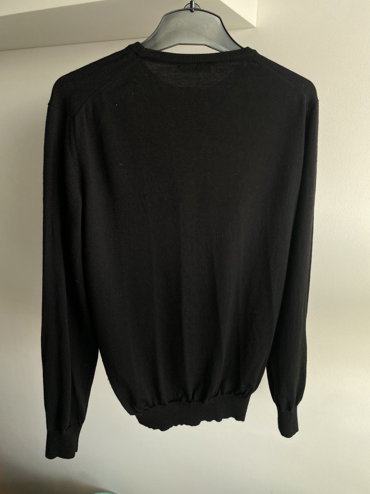 Gran Sasso Gran Sasso Virgin Wool Black Knit Sweater luxury designer Size US L / EU 52-54 / 3 - 4 Thumbnail